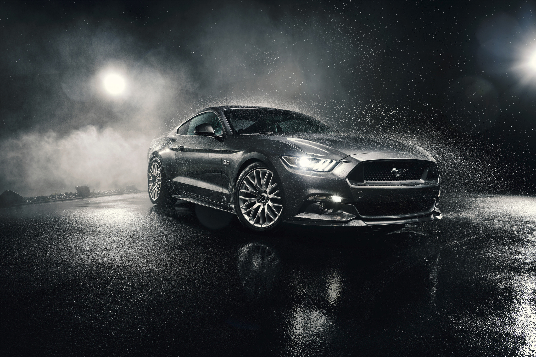 Car Ford Ford Mustang Ford Mustang Gt Muscle Car Silver Car Vehicle 2048x1367