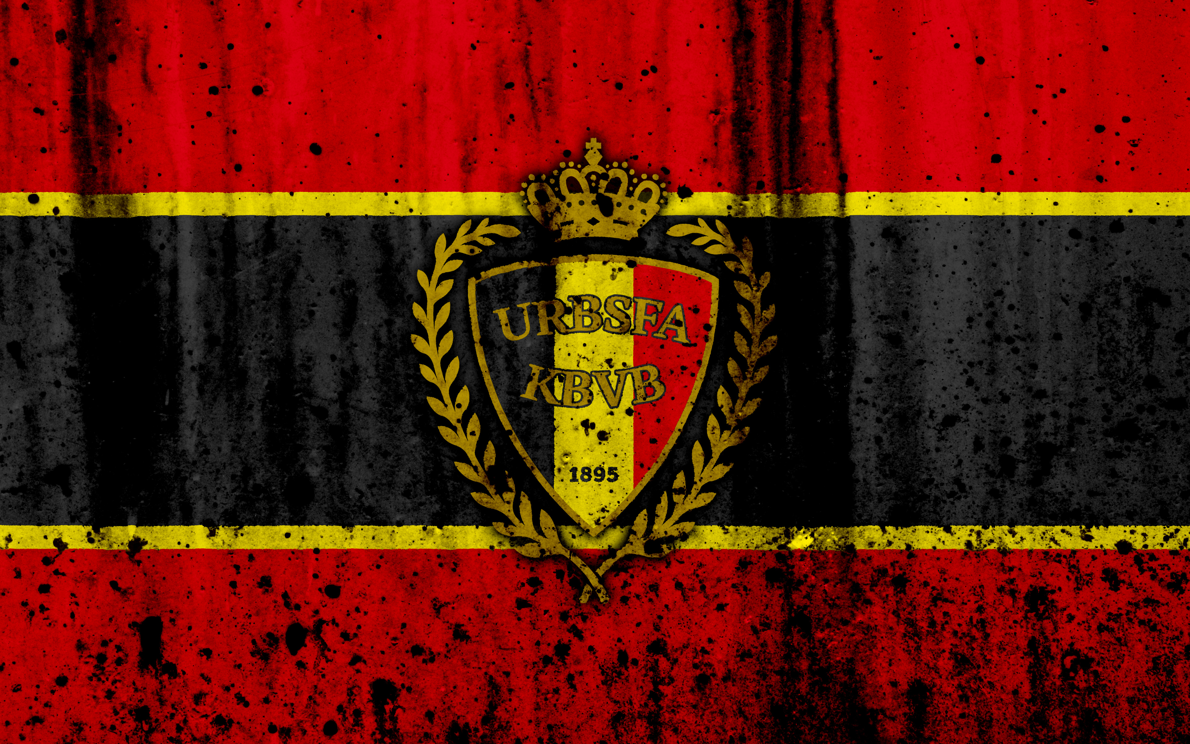 Belgium Emblem Logo Soccer 3840x2400