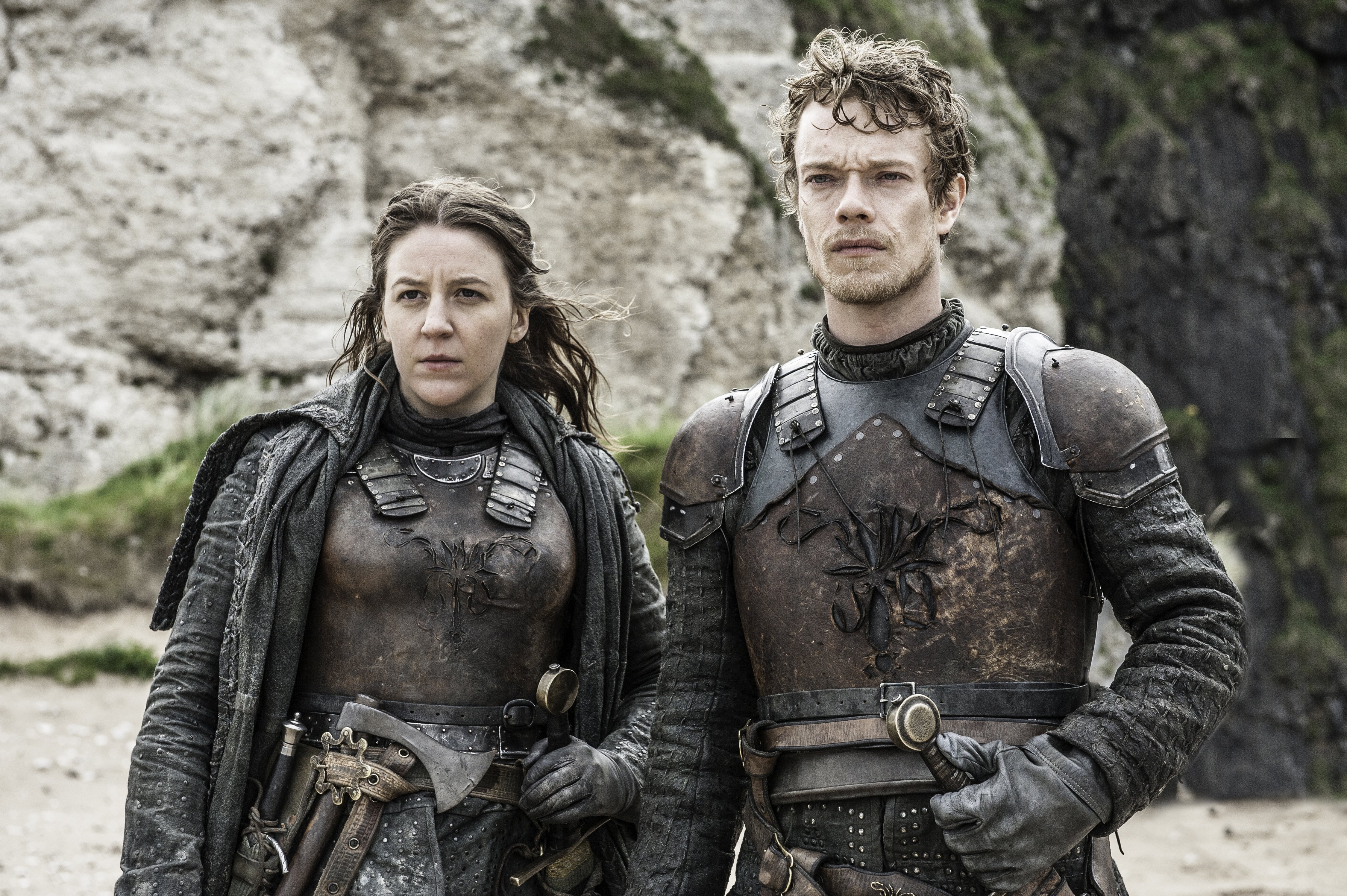 Alfie Allen Gemma Whelan Theon Greyjoy Yara Greyjoy 4500x2994