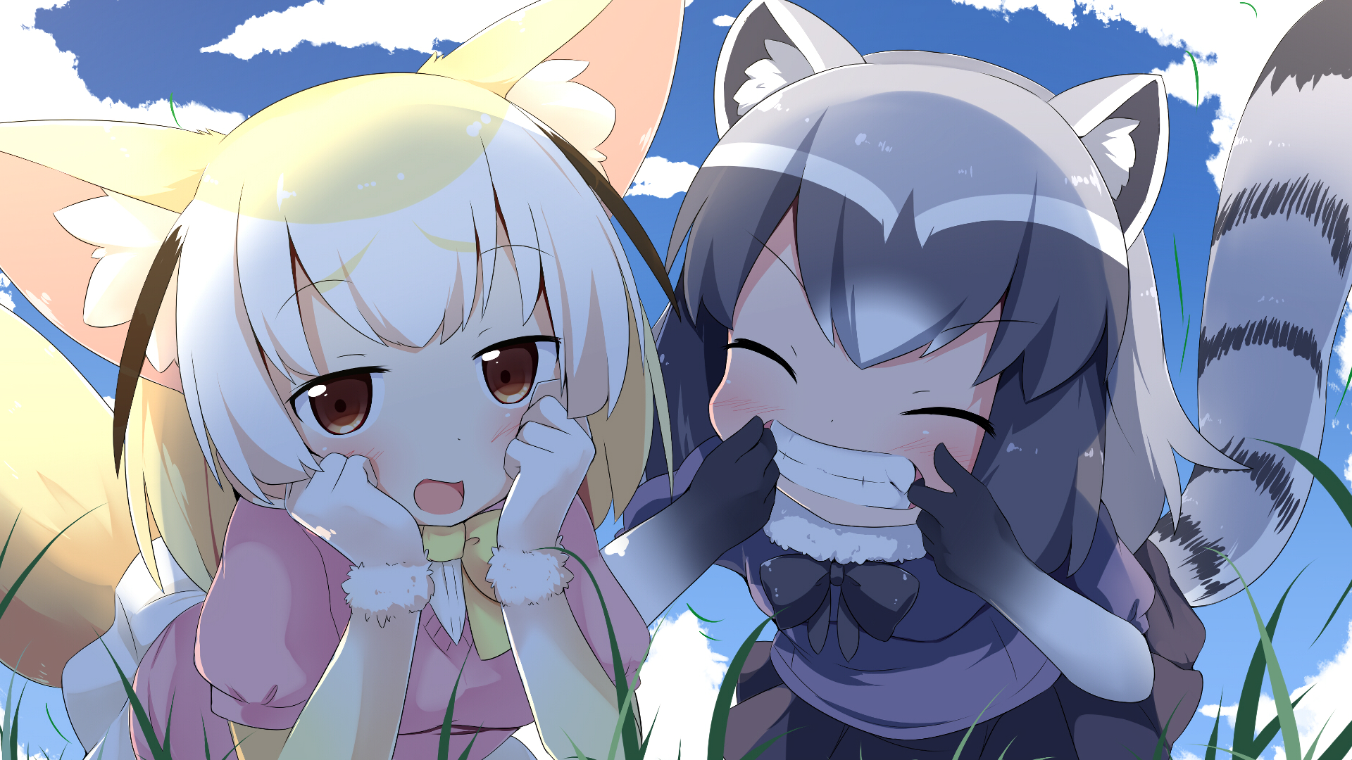 Fennec Kemono Friends Raccoon Kemono Friends 1920x1080