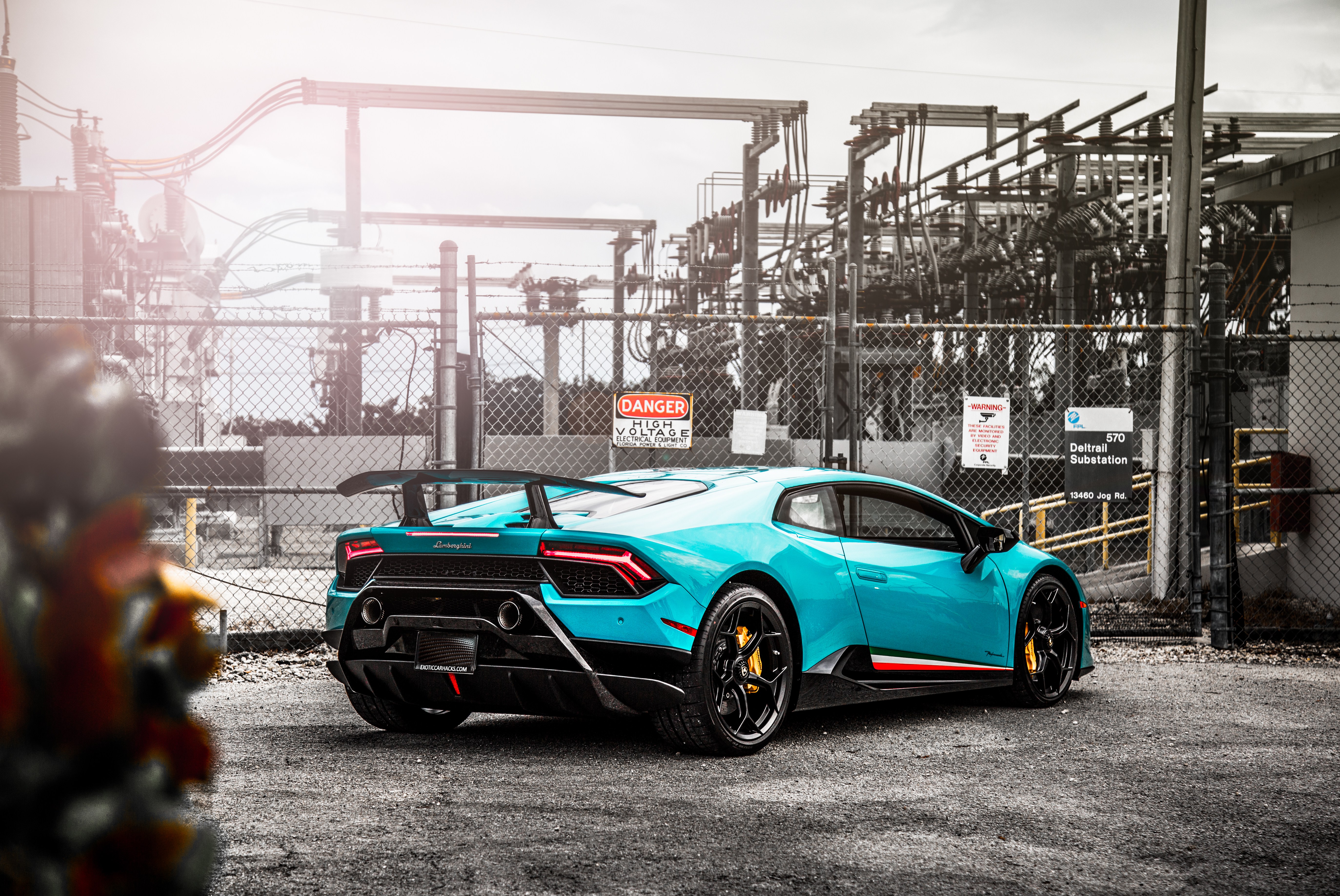 Blue Car Car Lamborghini Lamborghini Huracan Lamborghini Huracan Performante Sport Car Supercar 5493x3673