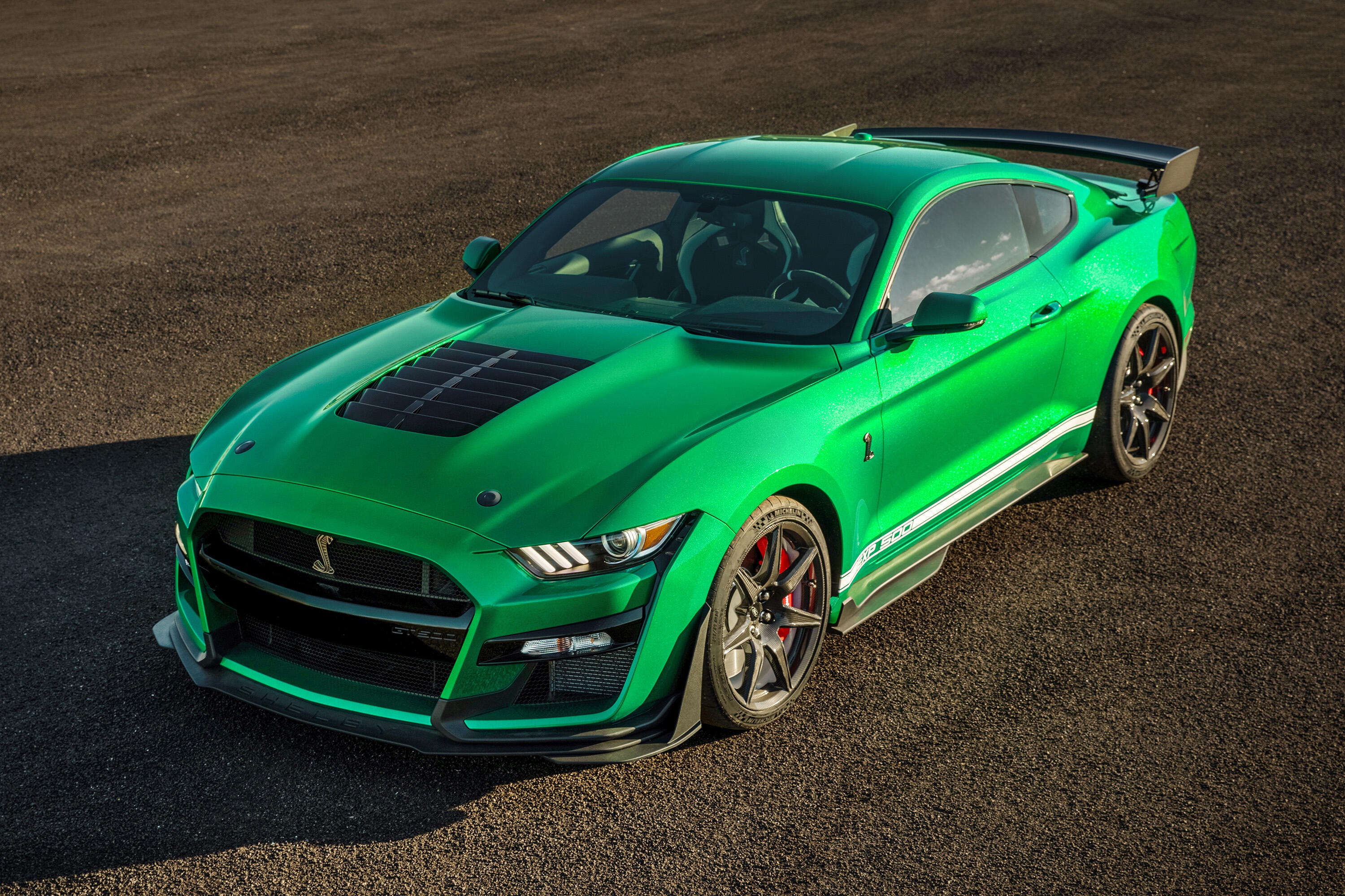 Car Ford Ford Mustang Ford Mustang Shelby Gt500 Green Car Muscle Car Vehicle 3000x2000