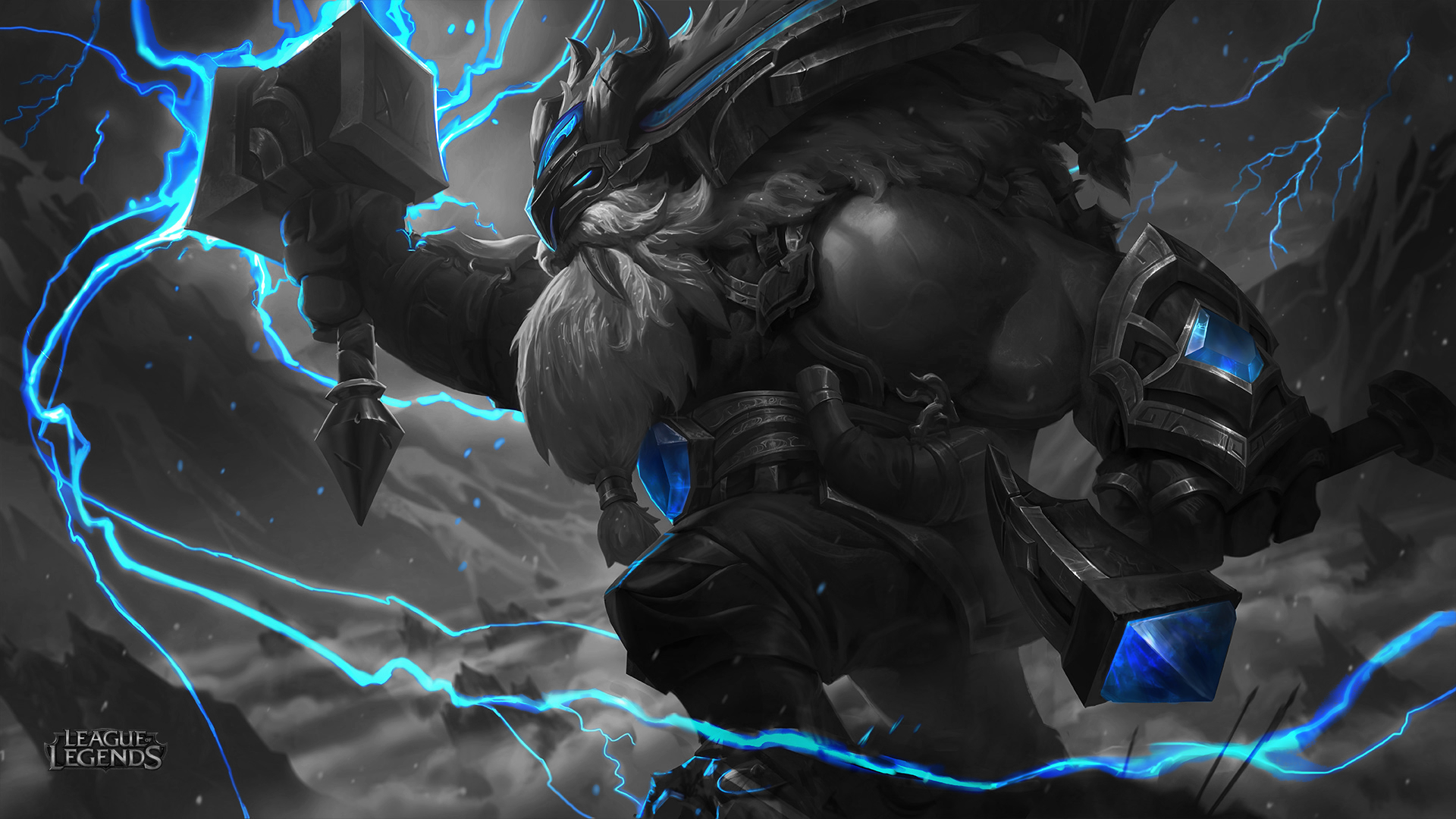 Hammer League Of Legends Lightning Ornn League Of Legends Warrior 1920x1080