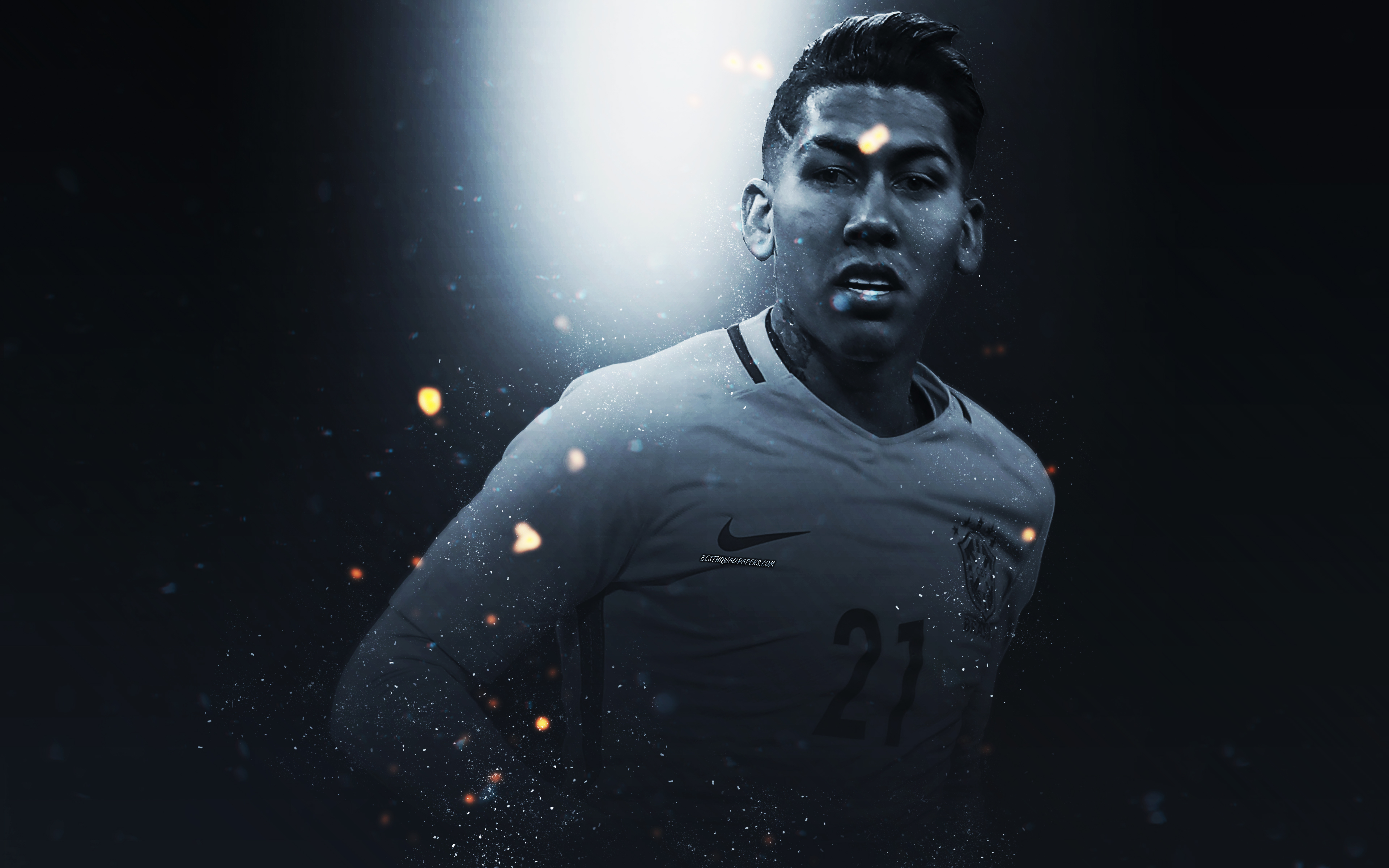 Brazilian Footballer Roberto Firmino Soccer 3840x2400