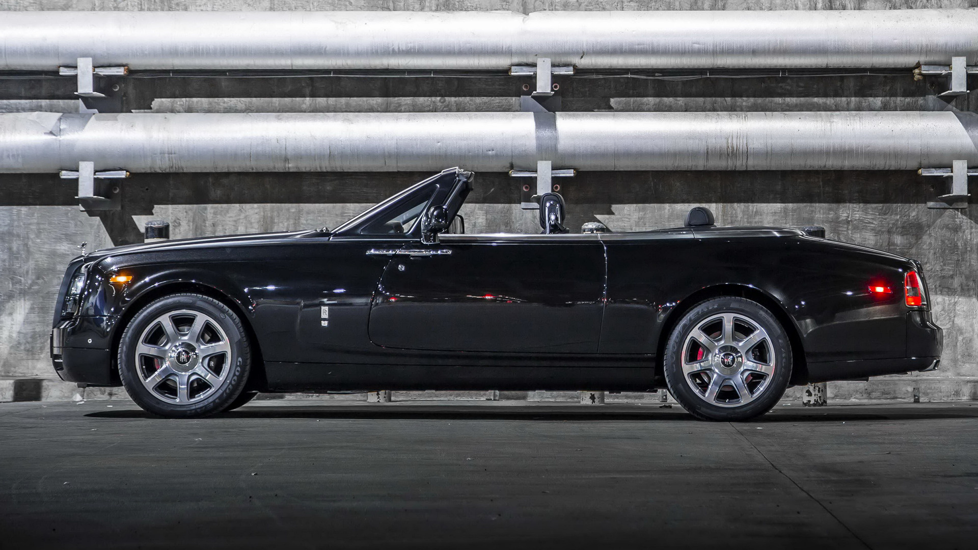 Black Car Car Convertible Full Size Car Luxury Car Rolls Royce Phantom Drophead Coupe Nighthawk 1920x1080