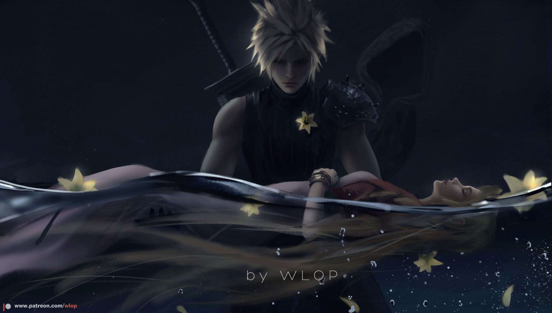 Aerith Gainsborough Cloud Strife 1920x1090