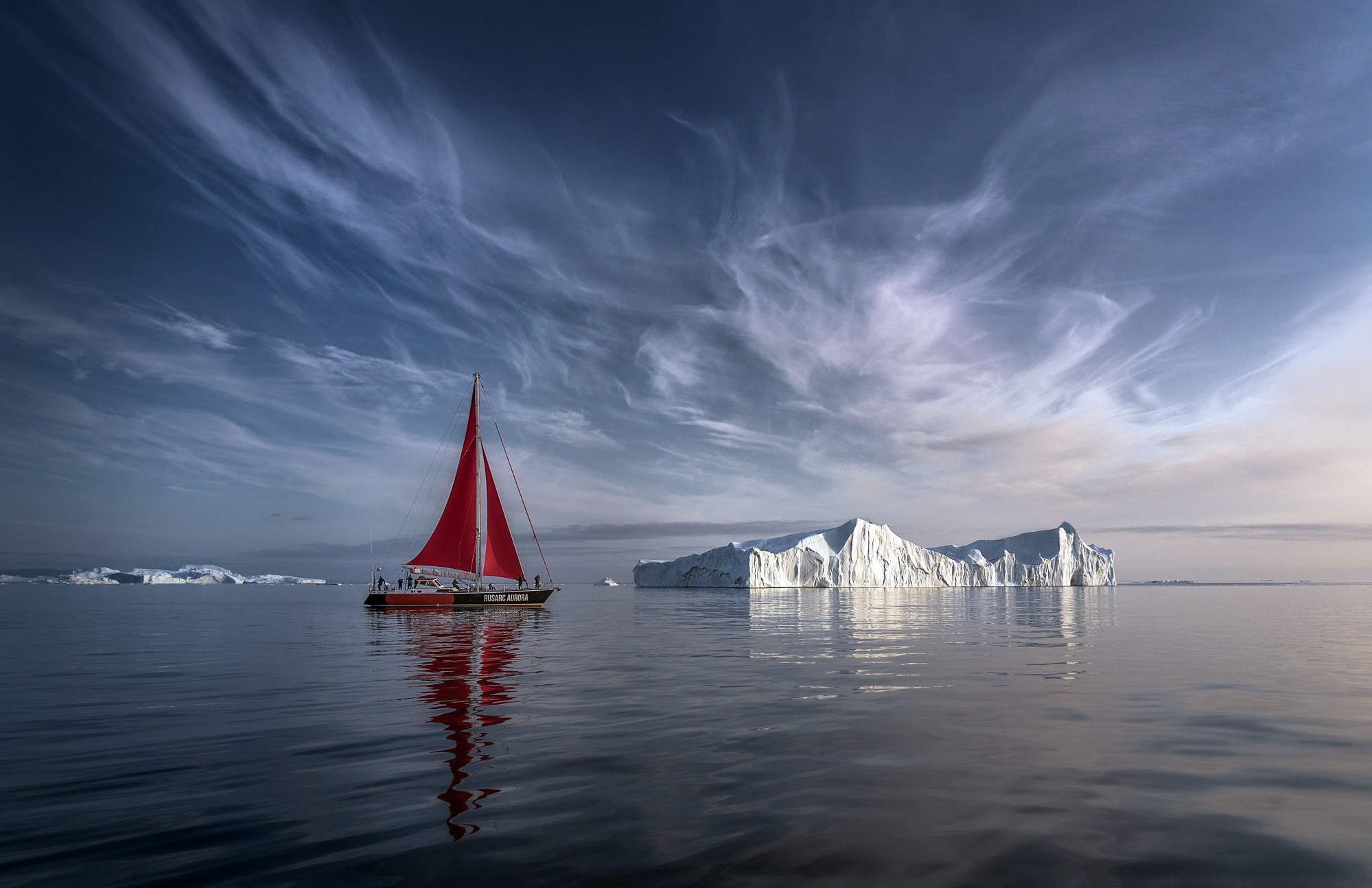Nature Outdoors Iceberg Arctic Boat Vehicle Sailing 1999x1294