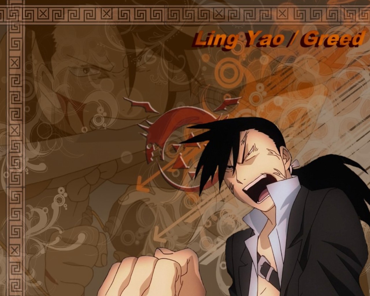 Greed Fullmetal Alchemist Ling Yao 1280x1024