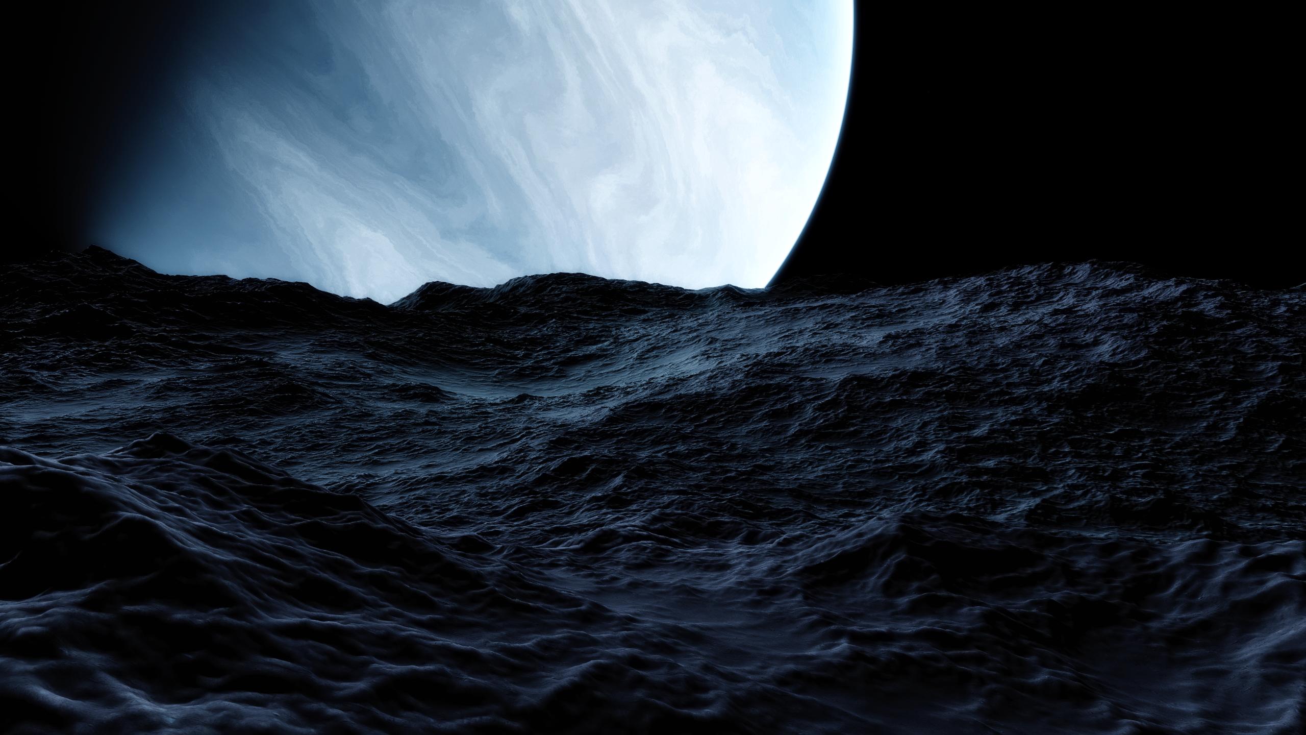 Asteroid Gas Giant Planet Space Space Engine 2560x1440