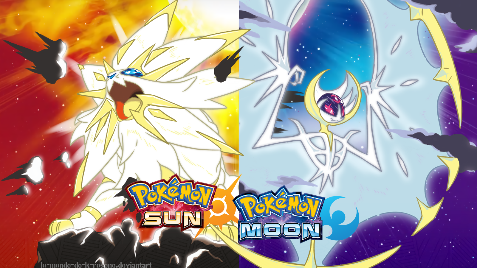 Lunala Pokemon Pokemon Pokemon Moon Pokemon Sun Pokemon Sun And Moon Solgaleo Pokemon 1600x900