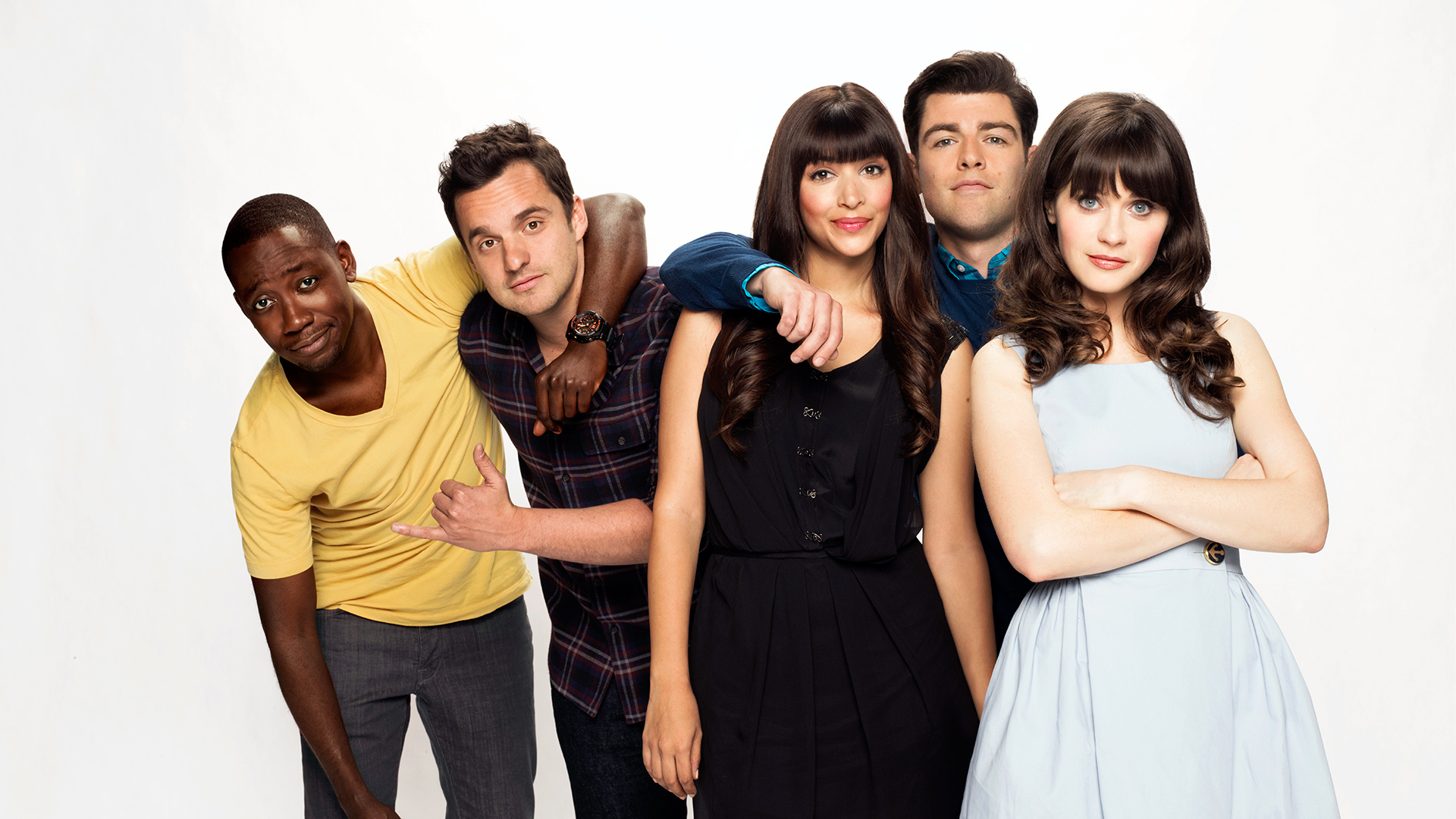 Cece Parekh Hannah Simone Jake Johnson Jessica Day Lamorne Morris Lamorne Morris Max Greenfield Nick 1920x1080