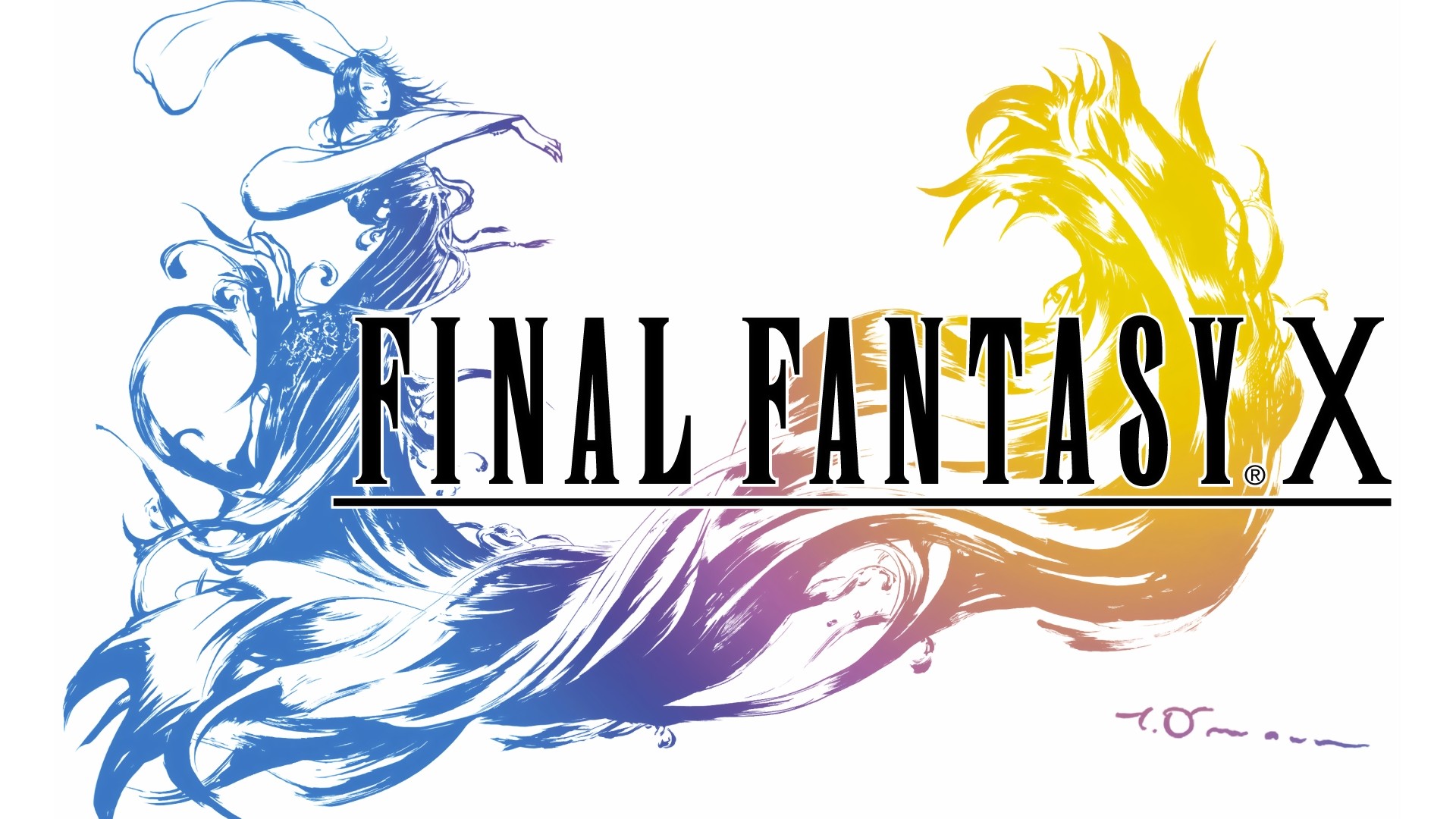 Final Fantasy X Logo Yuna Final Fantasy 1920x1080