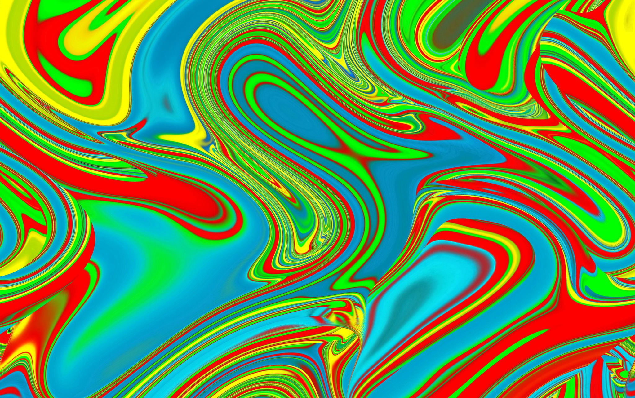 Colorful Pattern Psychedelic 2048x1284