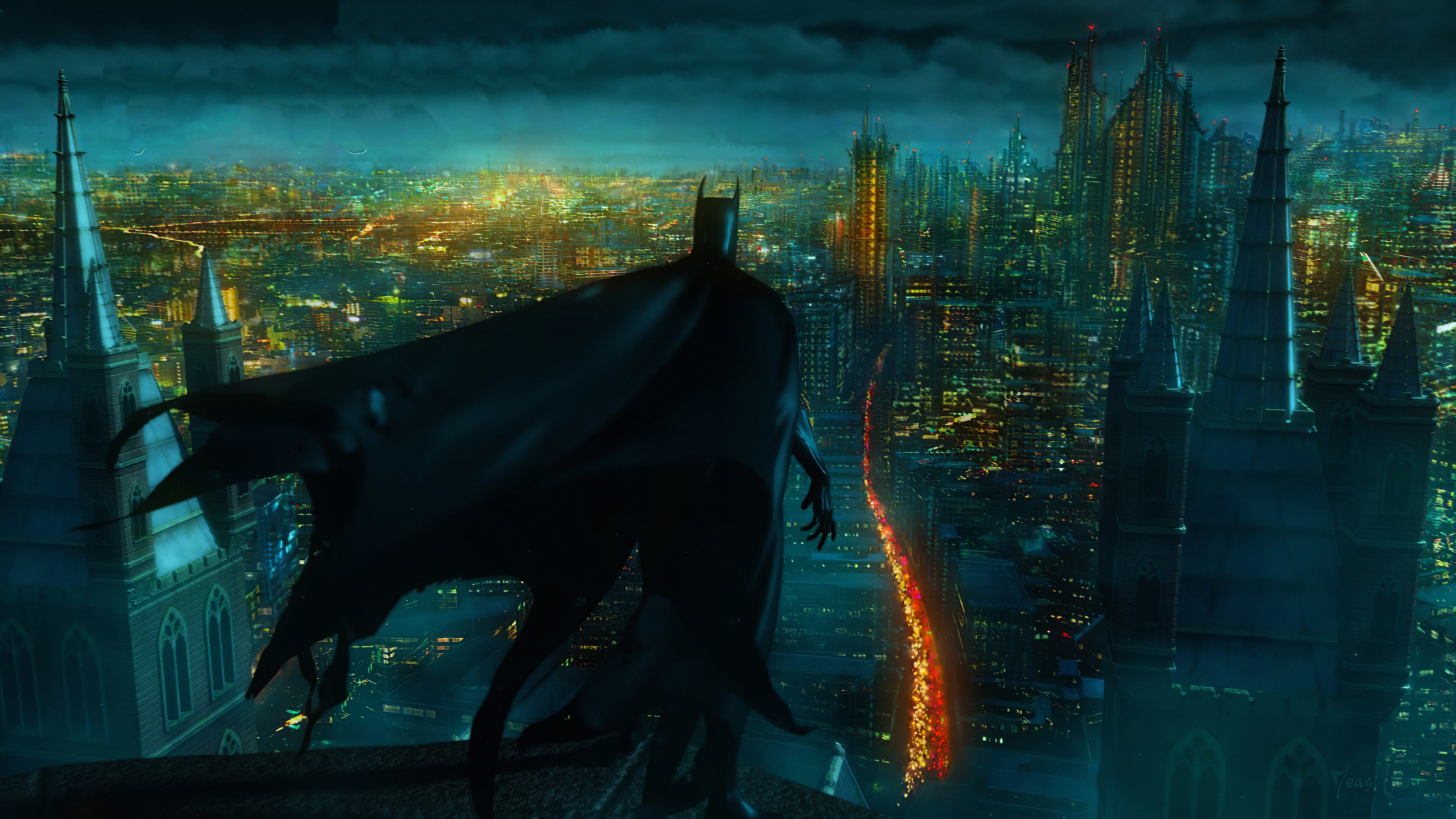 Batman City Dc Comics Gotham City 3840x2160