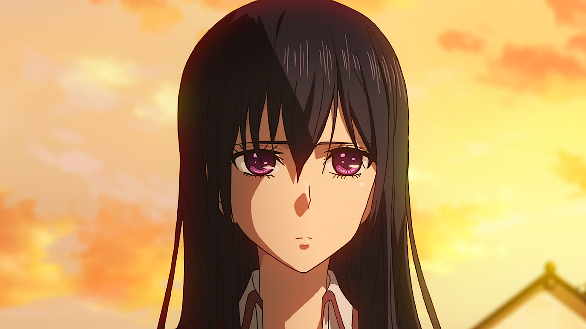 Citrus Anime Mei Aihara Purple Eyes Sad 1920x1080