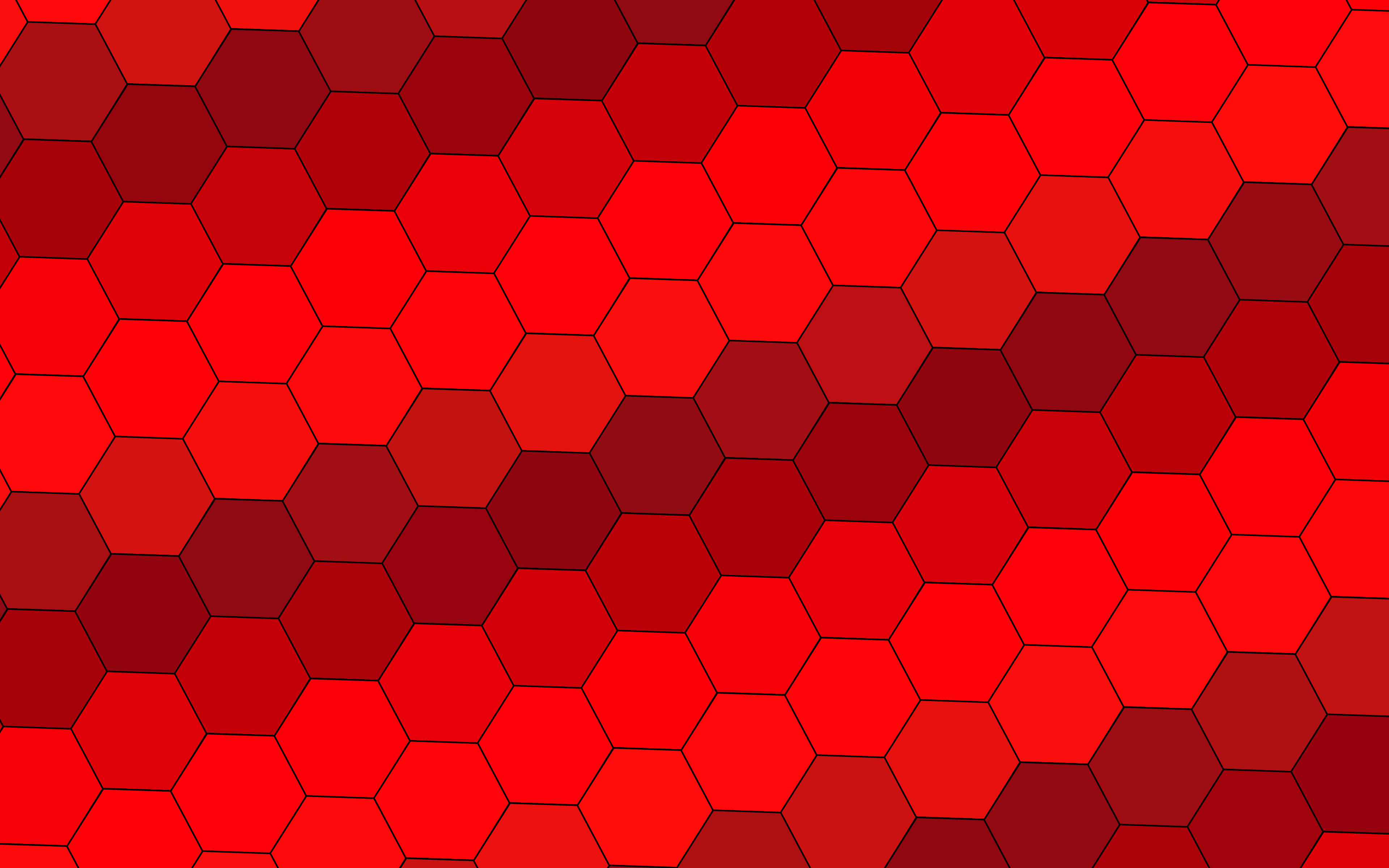 Artistic Geometry Hexagon Pattern Red 3840x2400