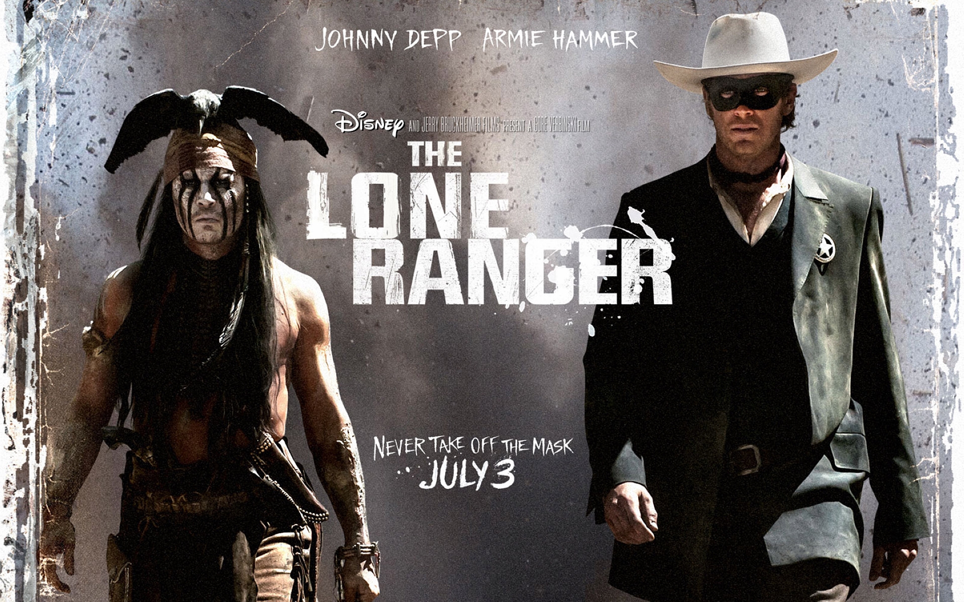 Armie Hammer Johnny Depp The Lone Ranger Tonto 1920x1200