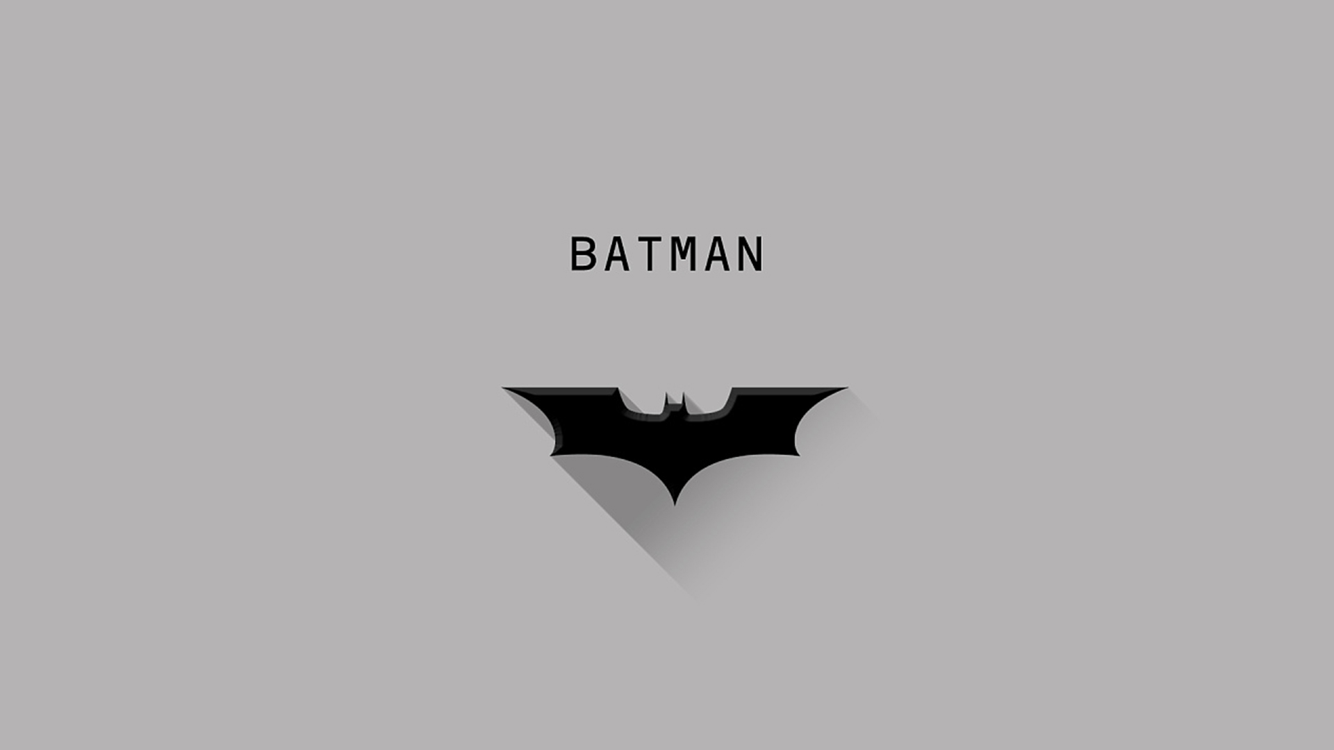 Minimalism DC Comics DC Universe Dark Knight Trilogy Batman Logo Superhero 1920x1080