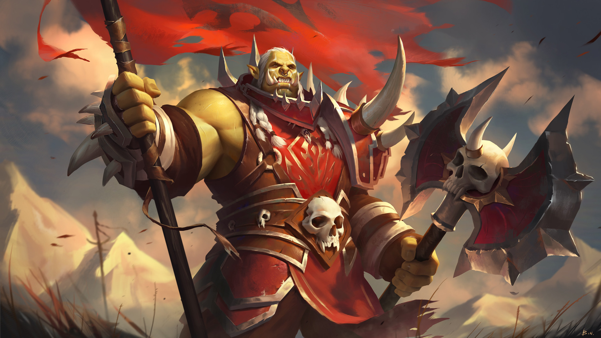 Axe Orc Varok Saurfang Warrior World Of Warcraft 1920x1080