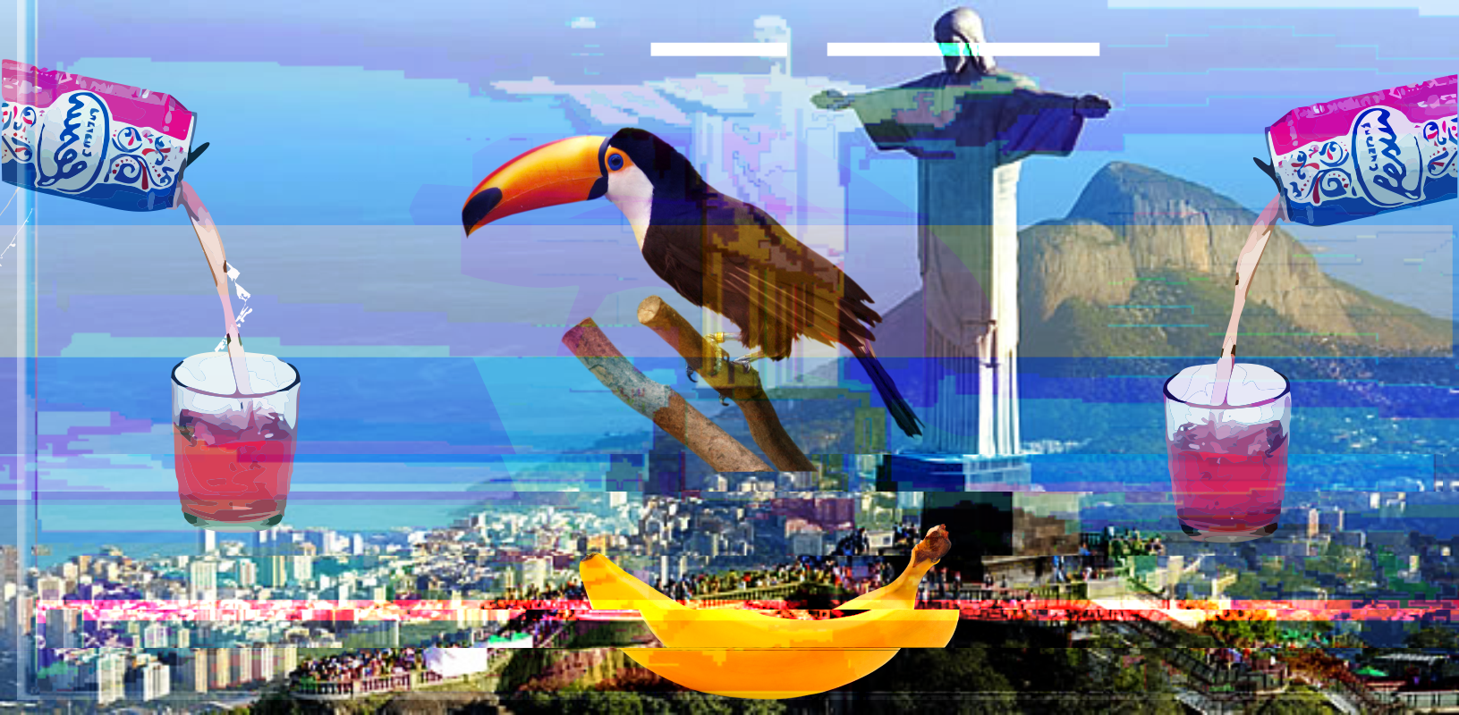 Vaporwave Brazil Rio De Janeiro Modern 1631x800