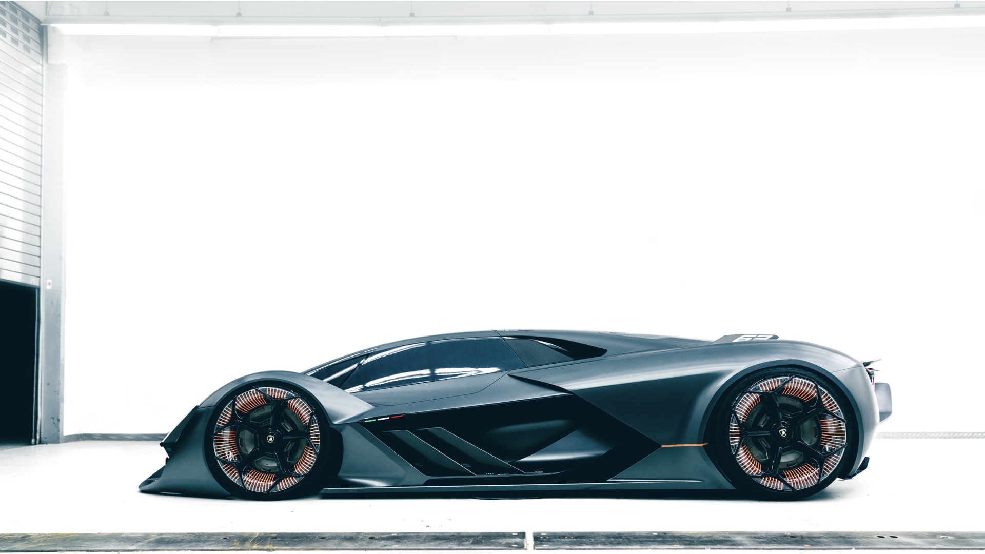 Car Lamborghini Lamborghini Terzo Millennio Silver Car Sport Car Supercar 1920x1080