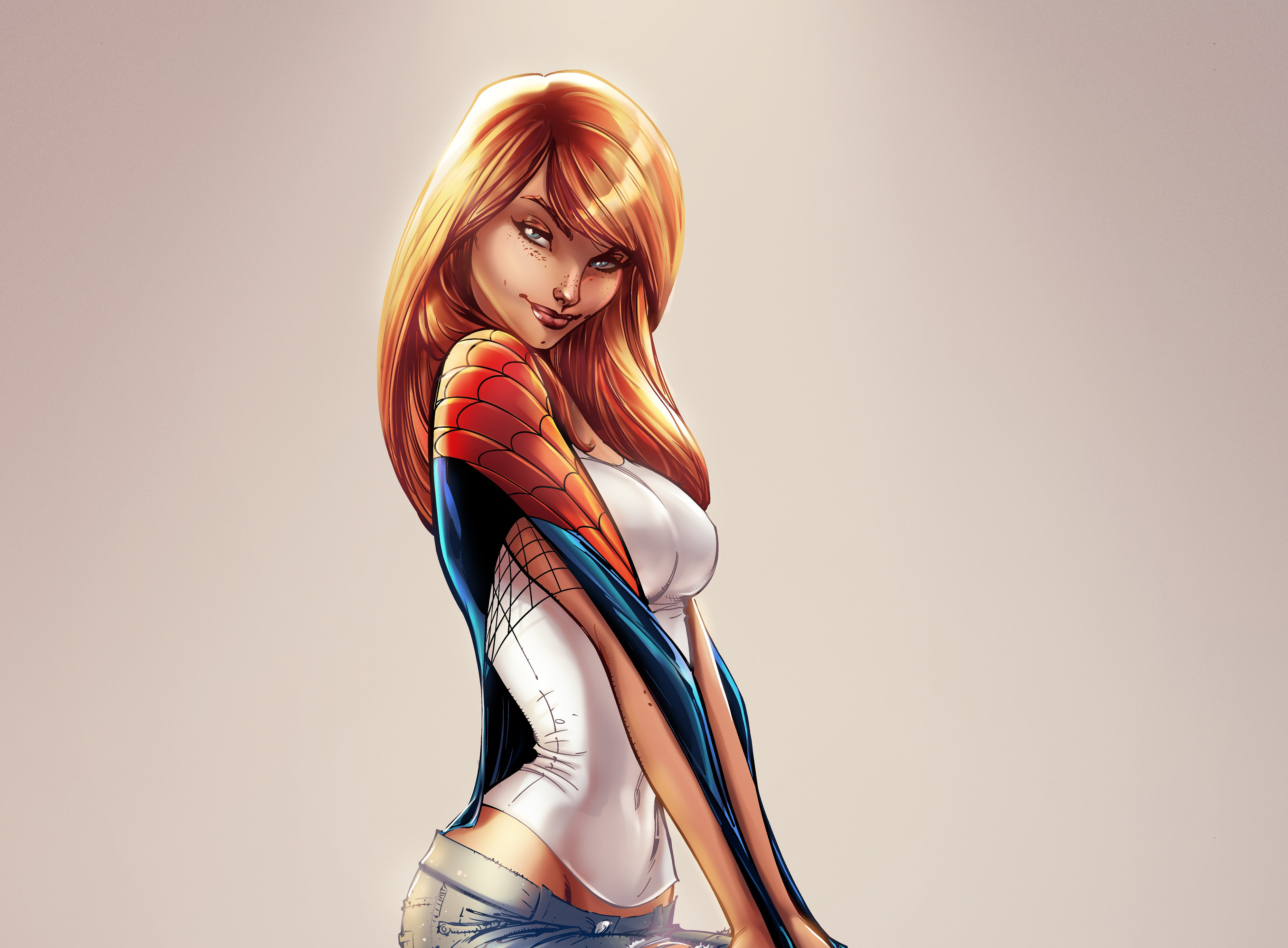 Gwen Stacy Marvel Comics Red Hair 4000x2944