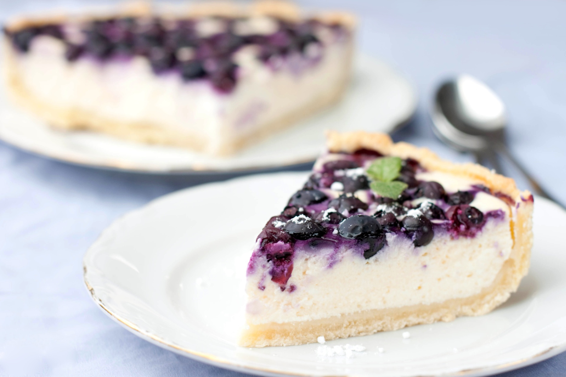 Blueberry Cheesecake Dessert Pastry 1920x1279