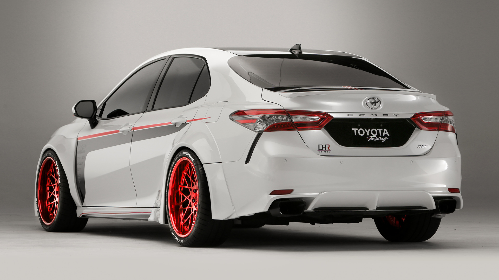 Car Race Car Toyota Camry White Car 1920x1080