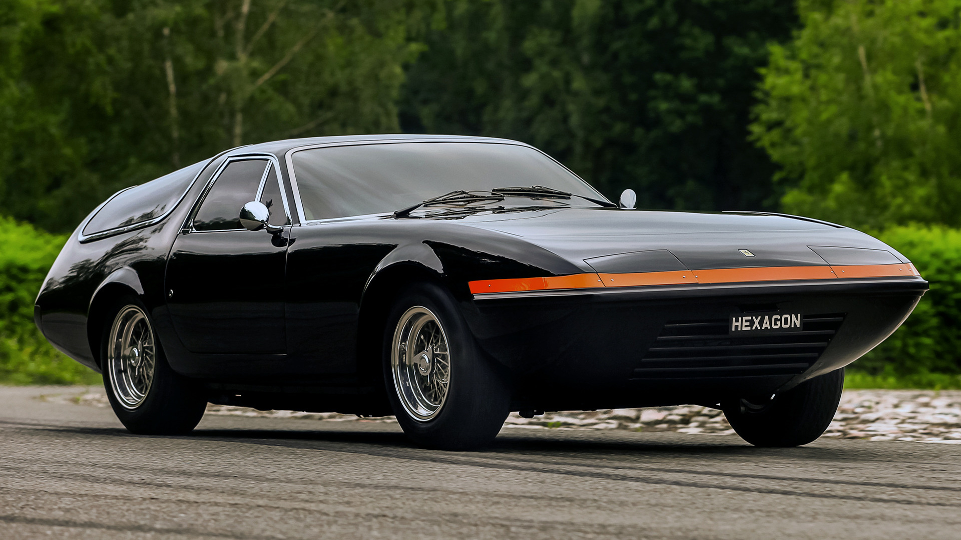 Black Car Car Ferrari 365 Gtb 4 Shooting Brake Grand Tourer Old Car Shooting Brake Sport Car 1920x1080