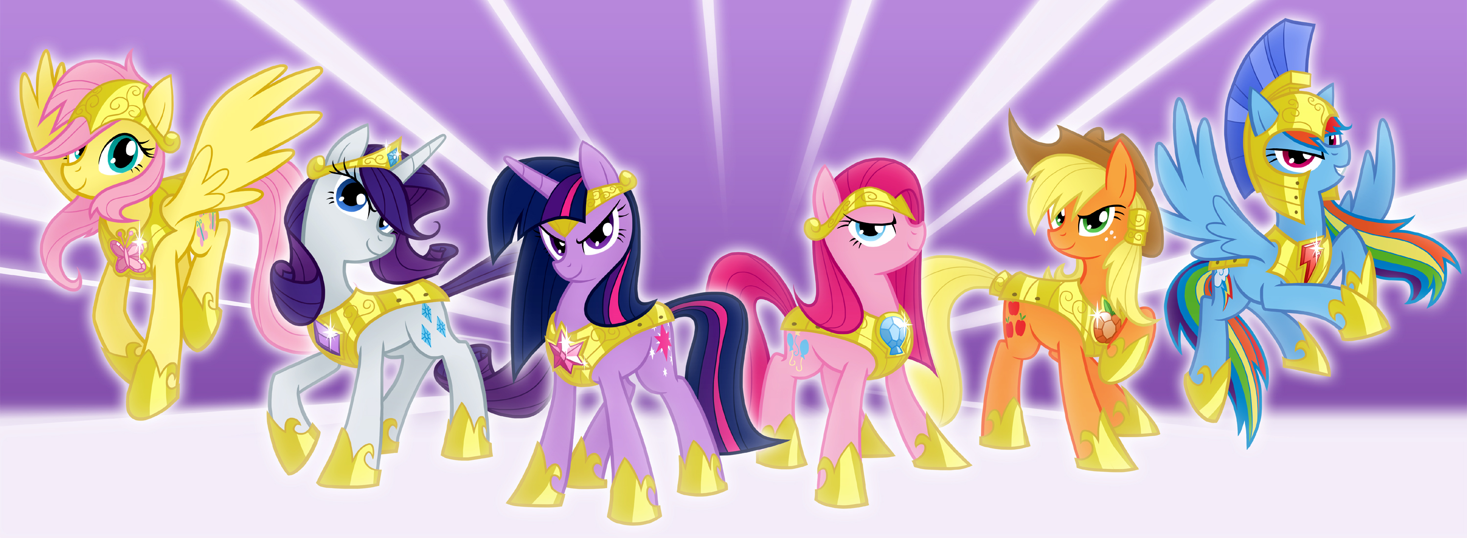 Applejack My Little Pony Fluttershy My Little Pony Pinkie Pie Rainbow Dash Rarity My Little Pony Twi 3000x1100