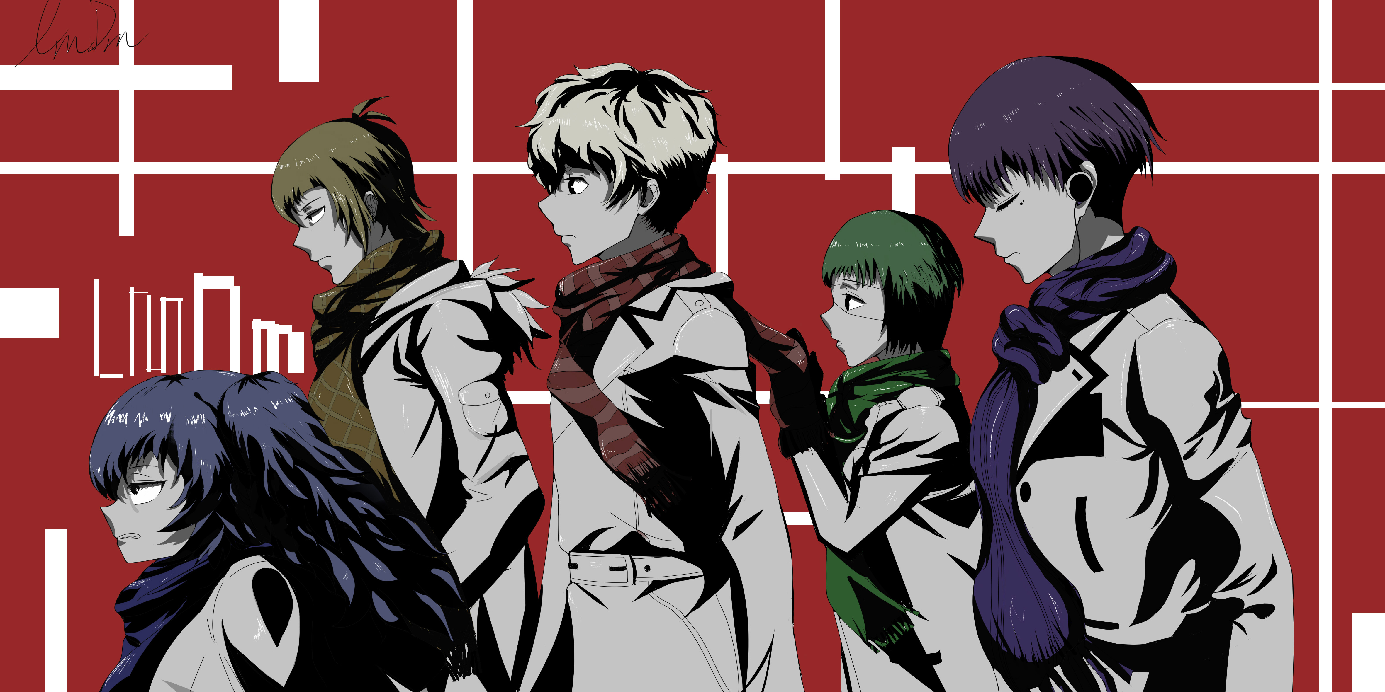 Ginshi Shirazu Haise Sasaki Ken Kaneki Kuki Urie Saiko Yonebayashi Tooru Mutsuki 4724x2362