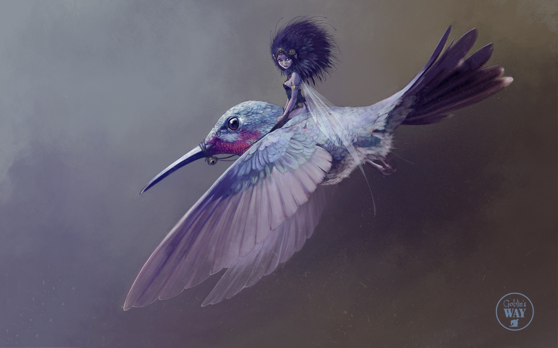 Fairy Flying Hummingbird 1920x1200