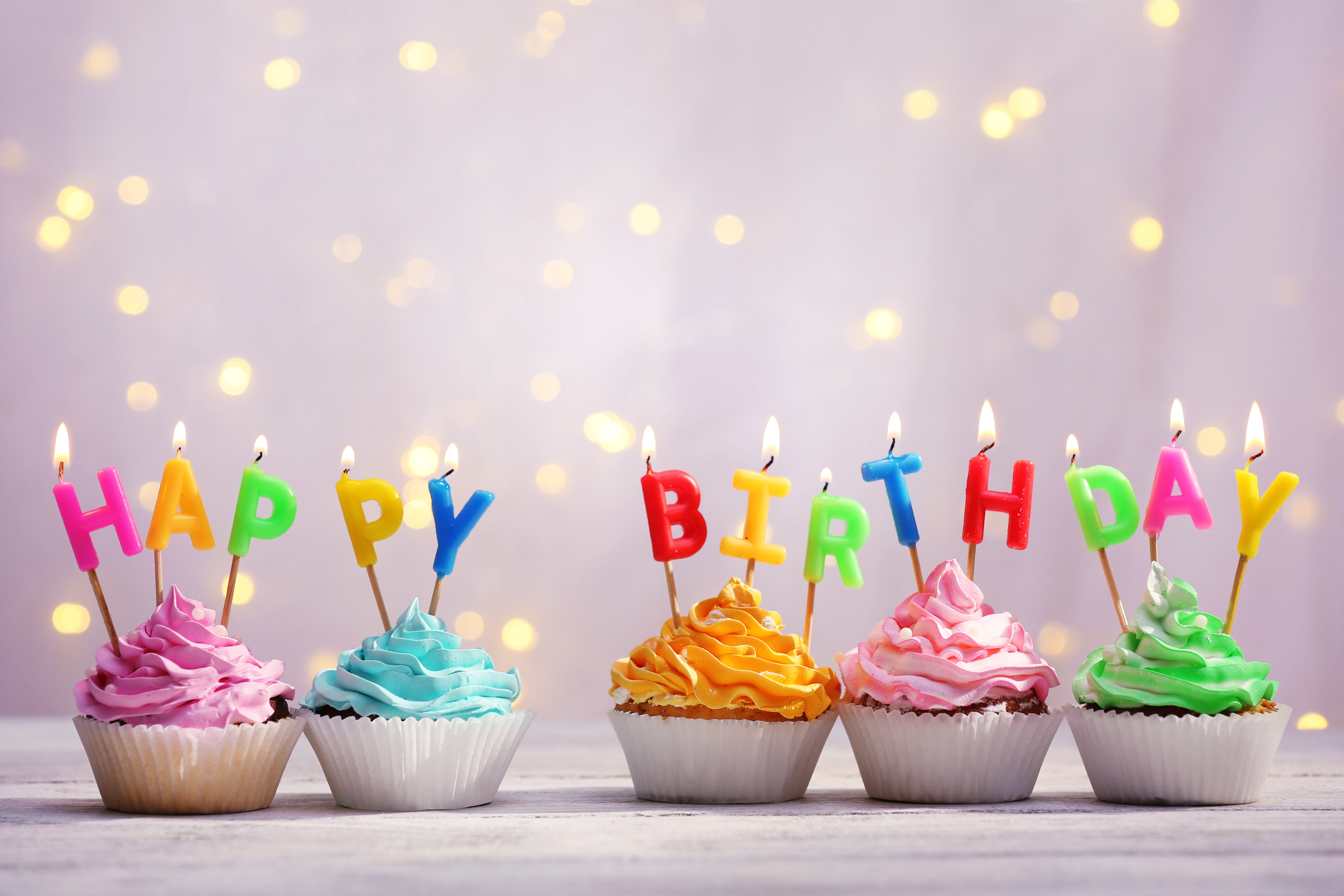 Birthday Candle Cupcake Happy Birthday 5760x3840