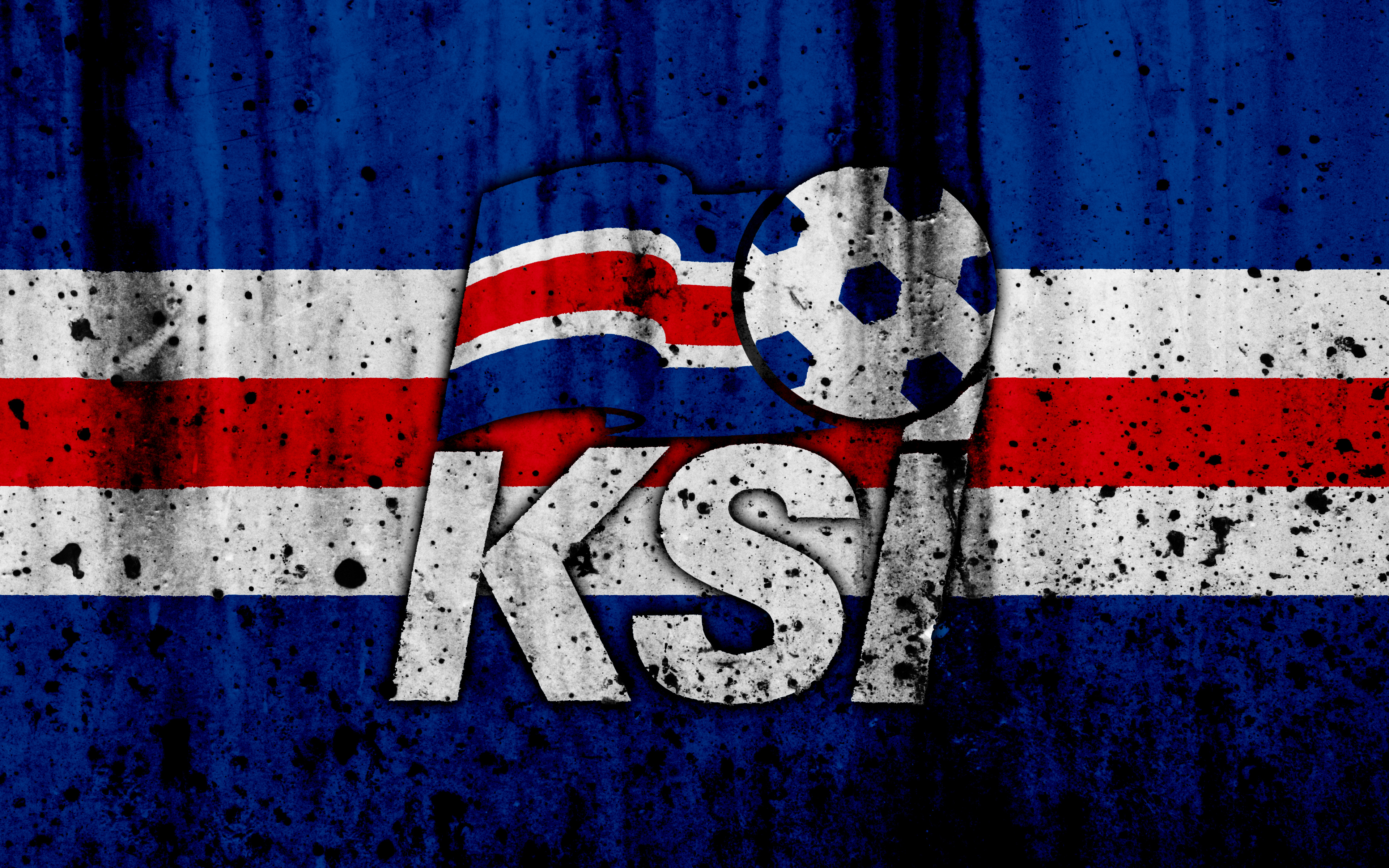 Emblem Iceland Logo Soccer 3840x2400