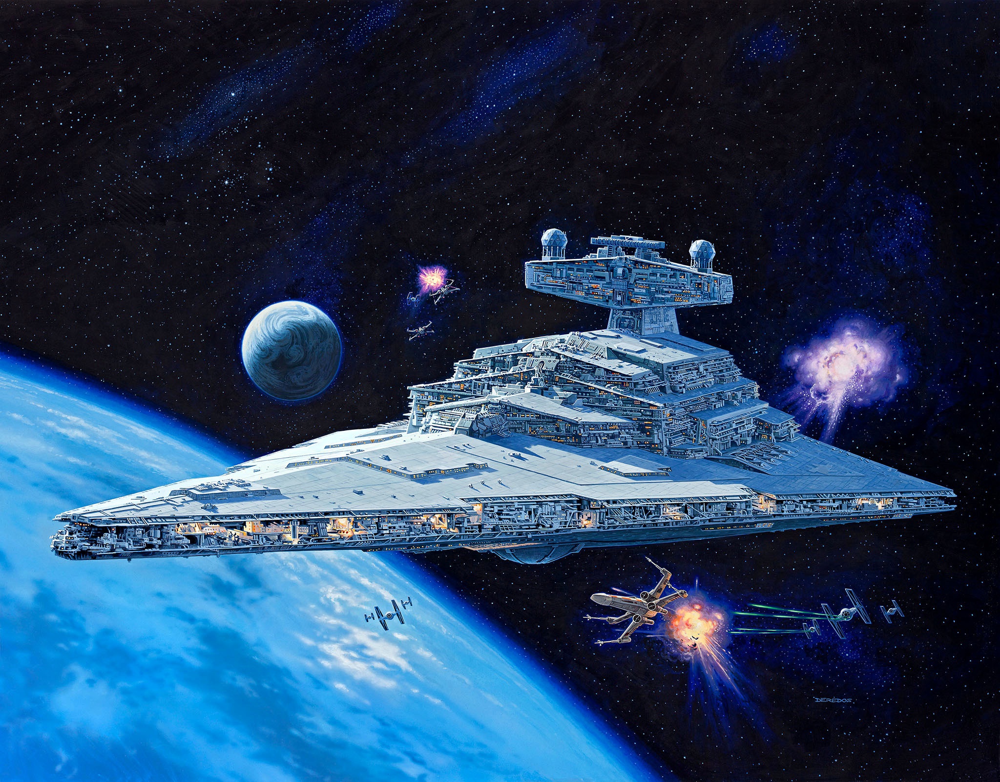 Spaceship Star Destroyer Star Wars Tie Fighter X Wing 2048x1601