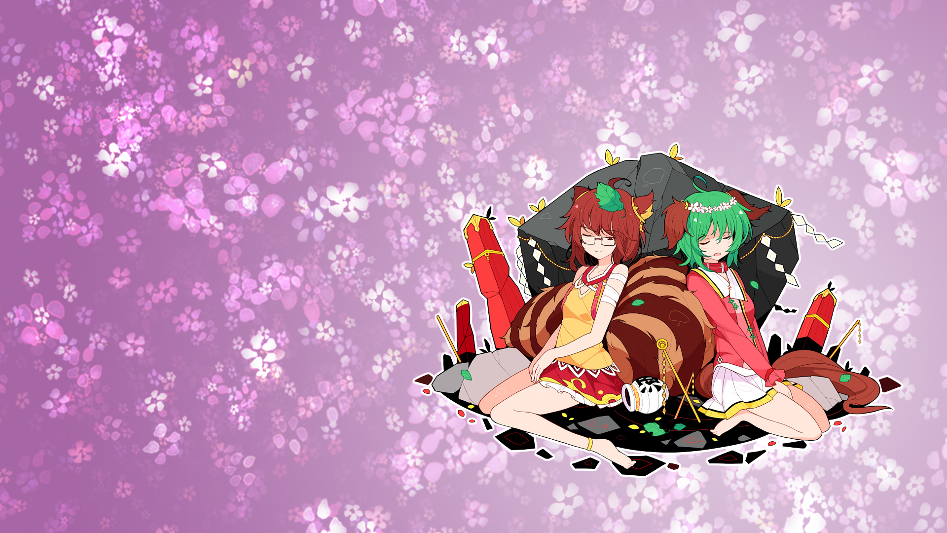 Kyouko Kasodani Mamizou Futatsuiwa Touhou 1920x1080