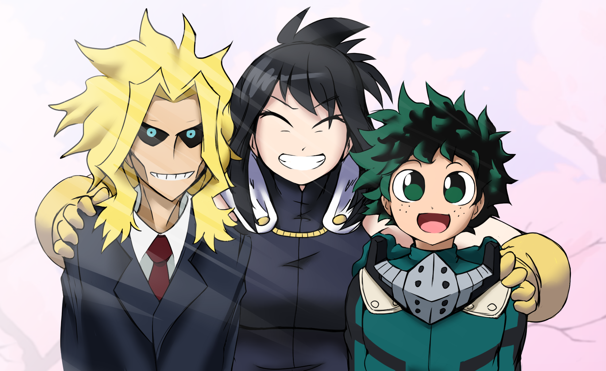 All Might Izuku Midoriya Nana Shimura Toshinori Yagi 1975x1210