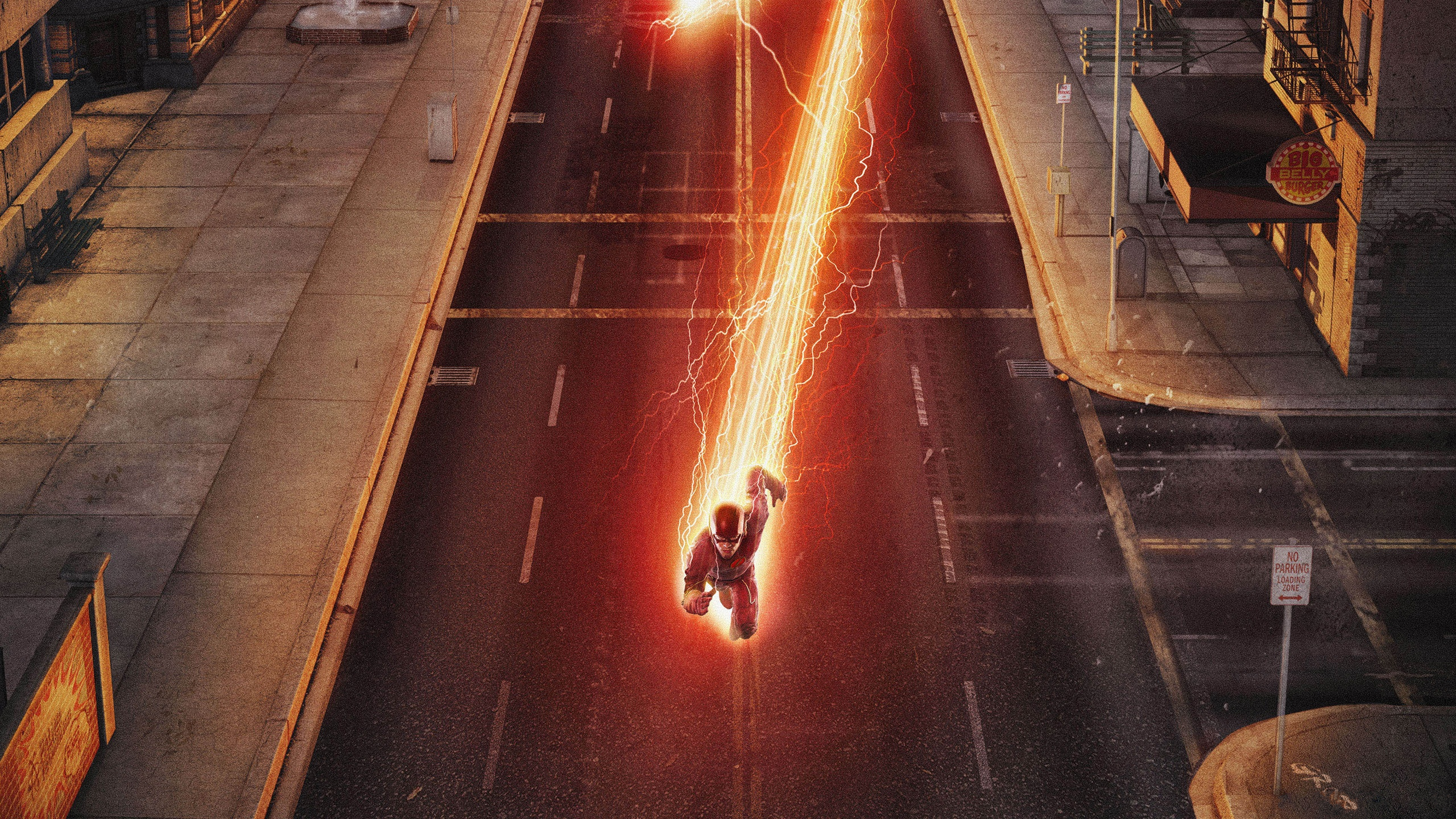 Barry Allen Flash Grant Gustin The Flash 2014 2560x1440