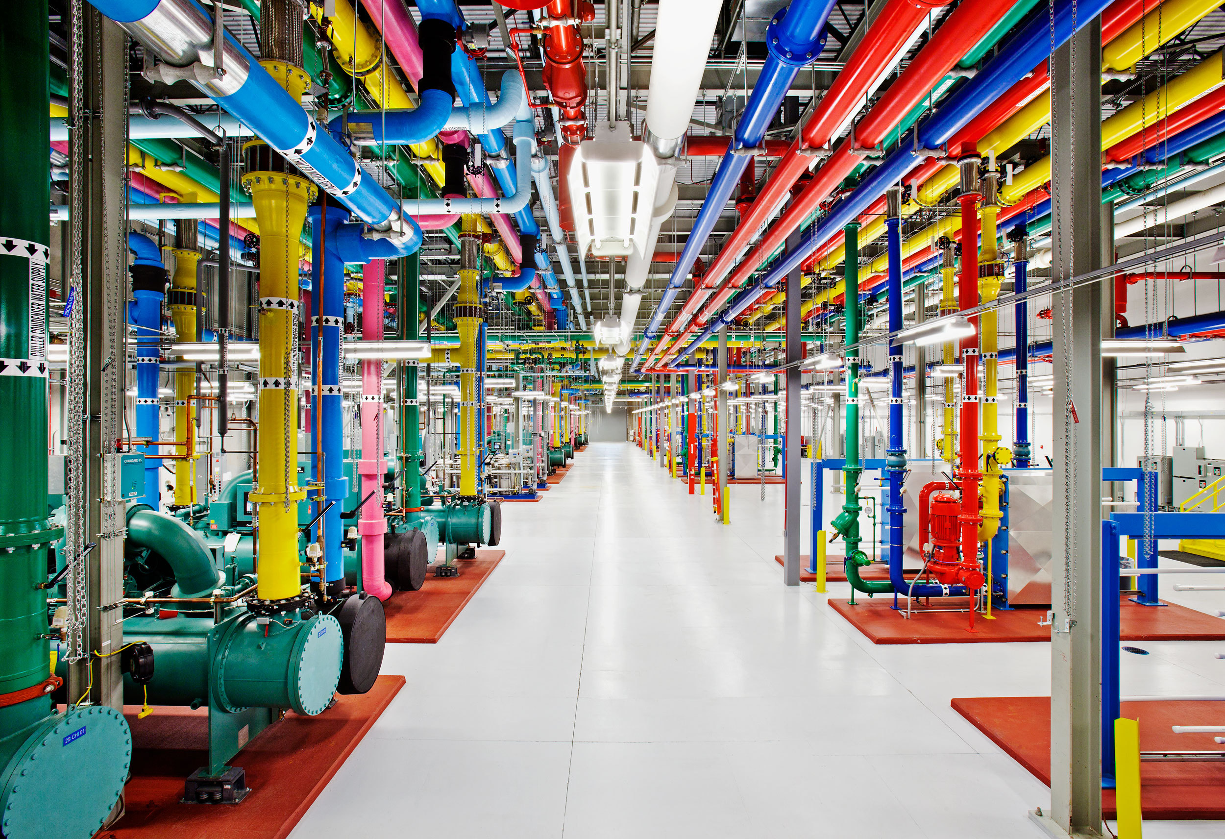 Colorful Data Center Factory Google Interior 2500x1712