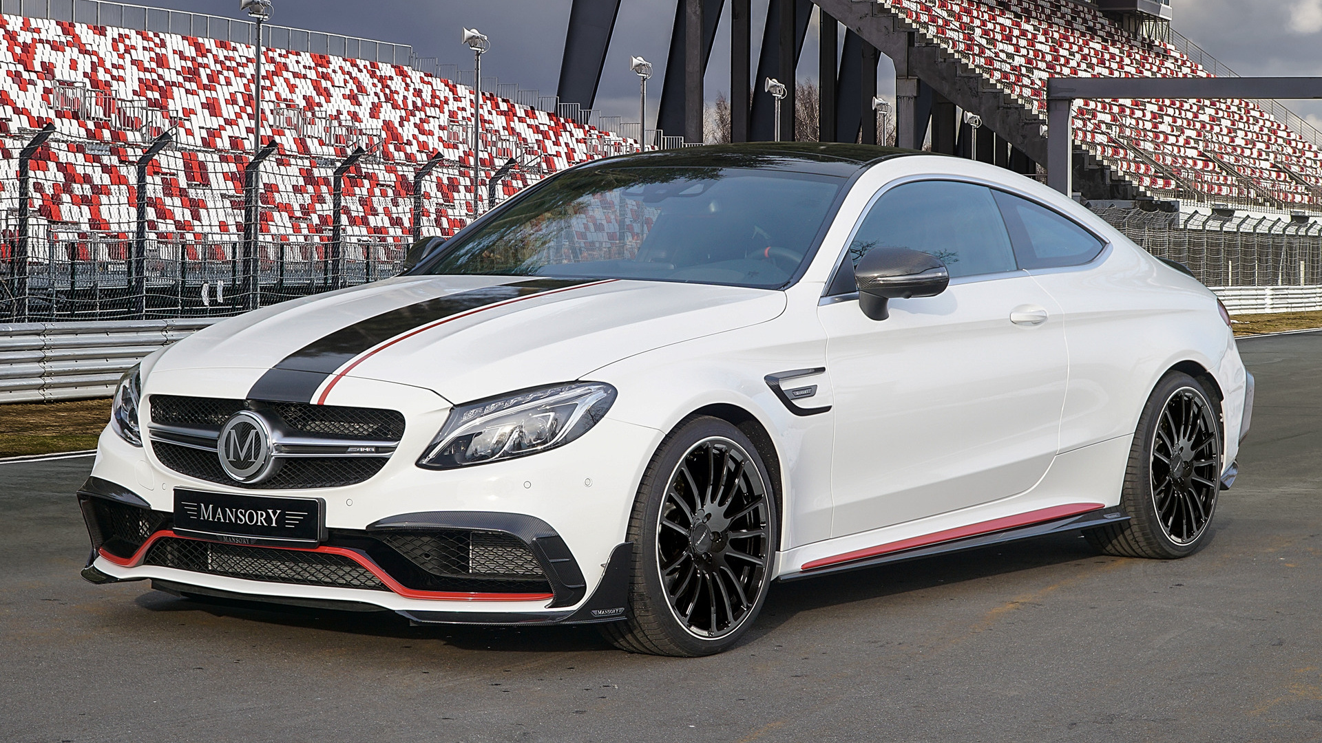 Car Compact Car Coupe Luxury Car Mercedes Amg C 63 S Tuning White Car 1920x1080
