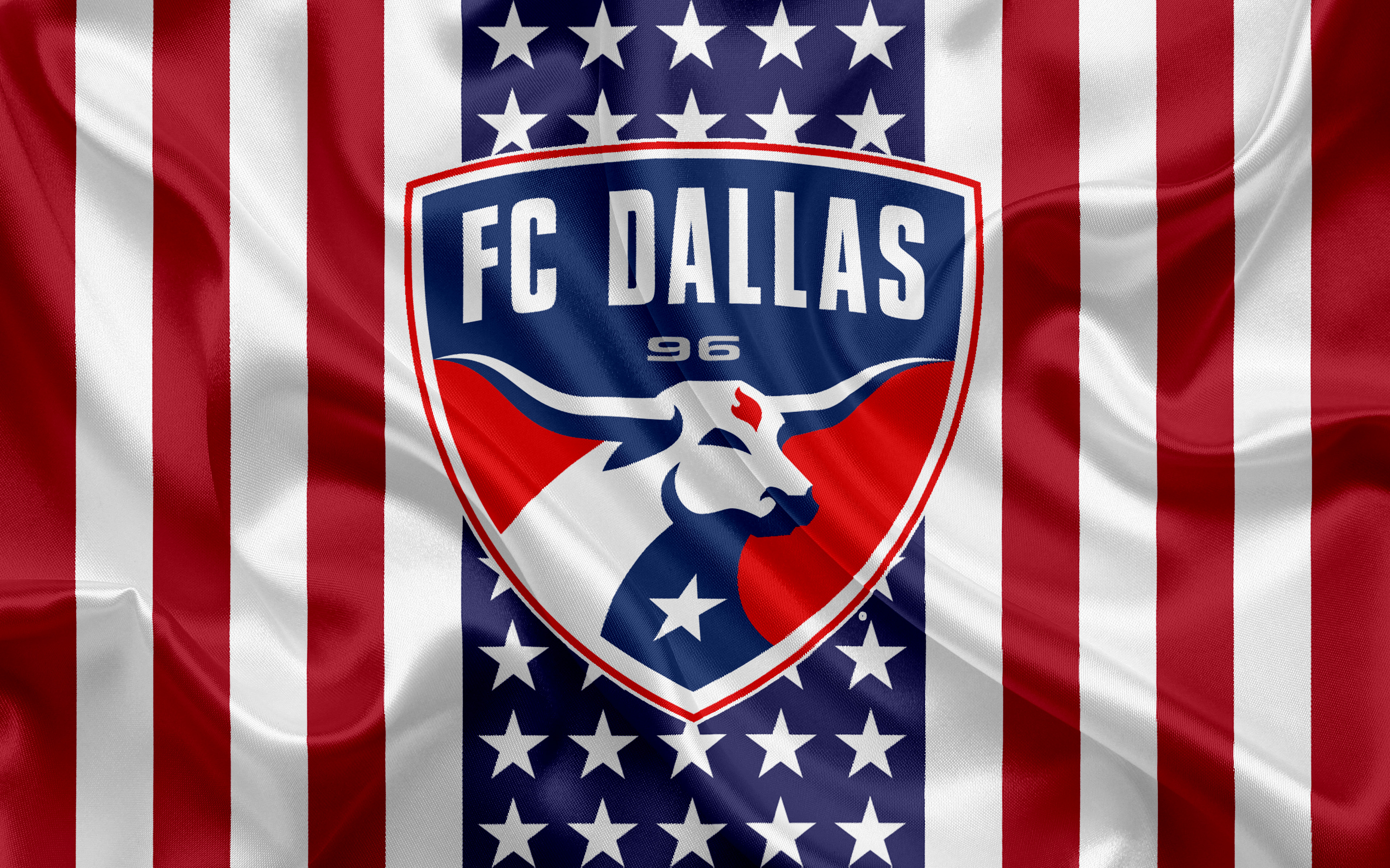 Emblem Fc Dallas Logo Mls Soccer 3840x2400