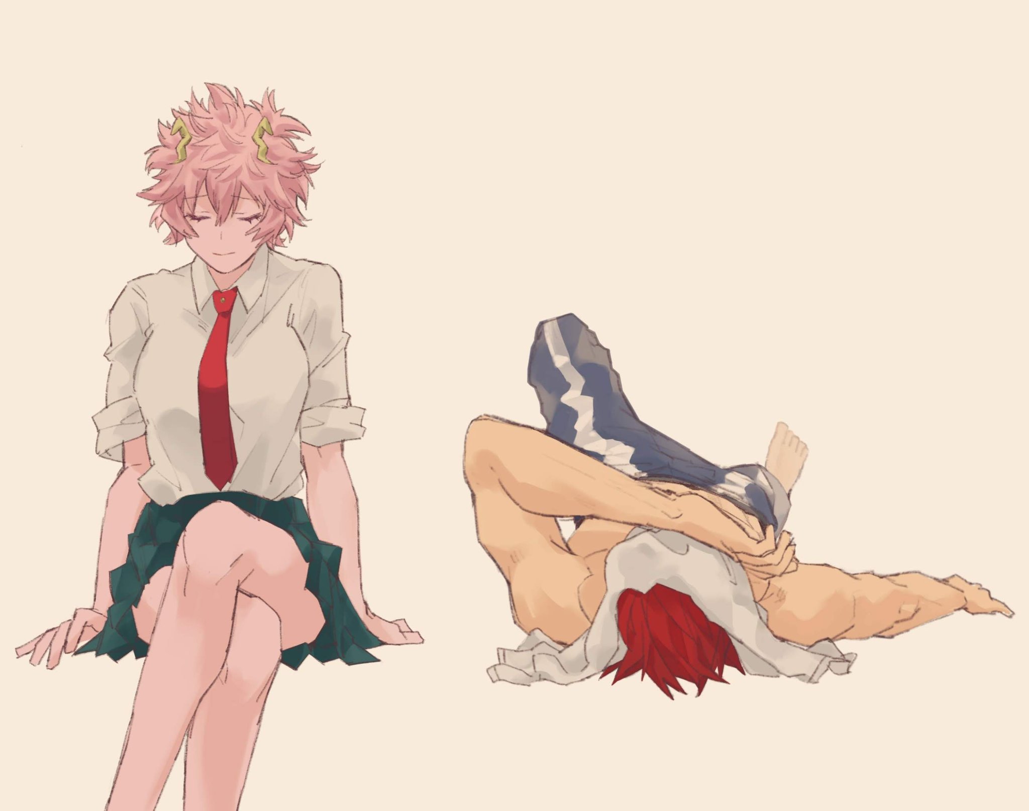 Eijiro Kirishima Mina Ashido 2048x1615