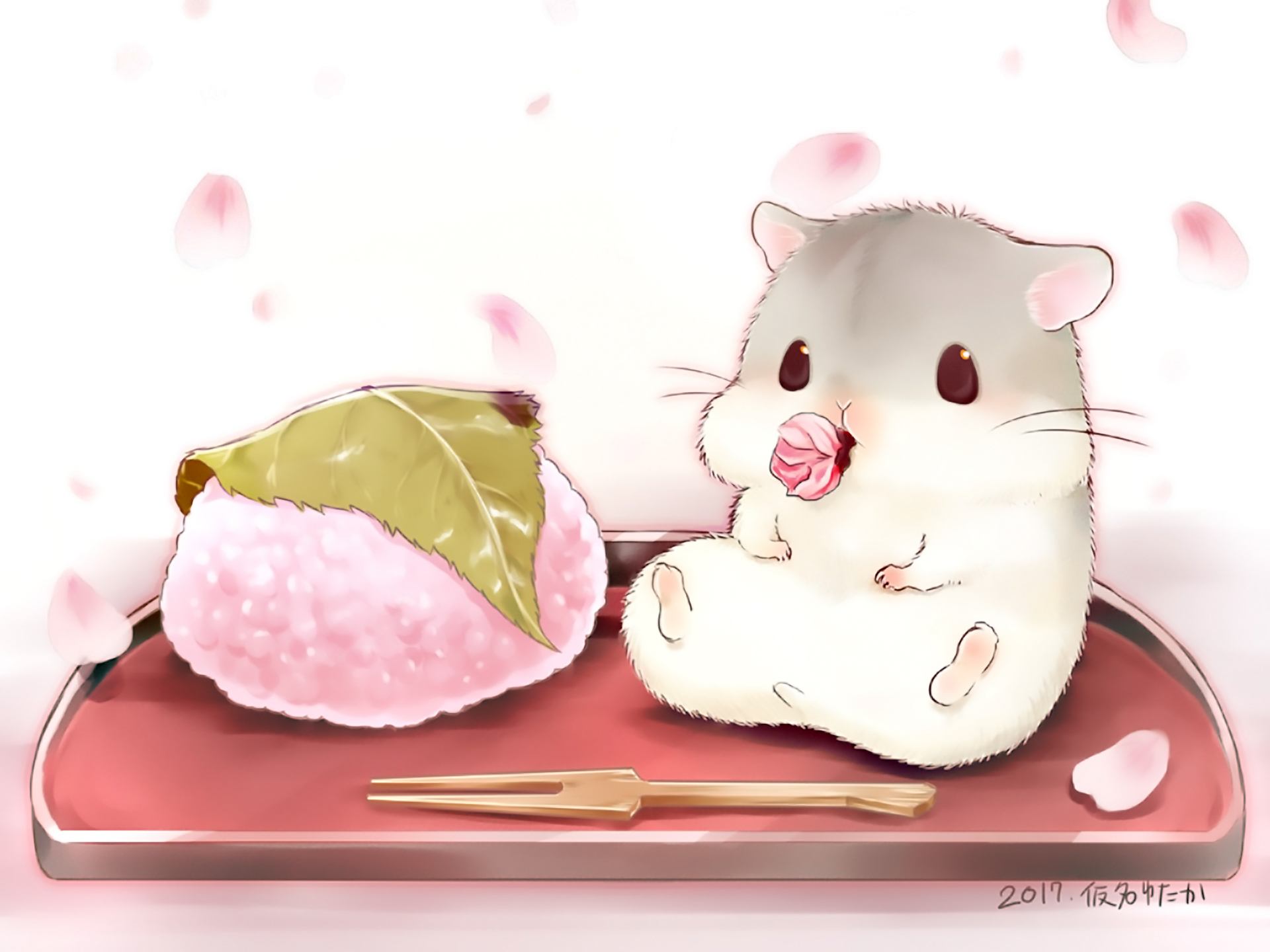 Cute Food Hamster 1920x1440