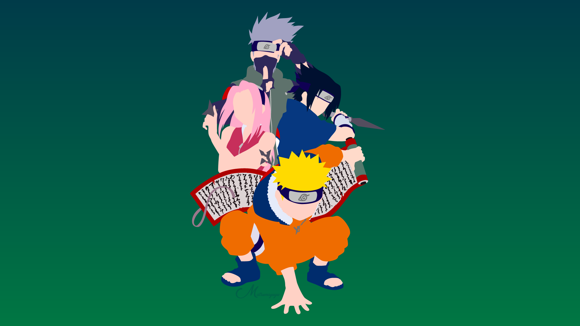 Download Naruto Sakura Green Wallpaper