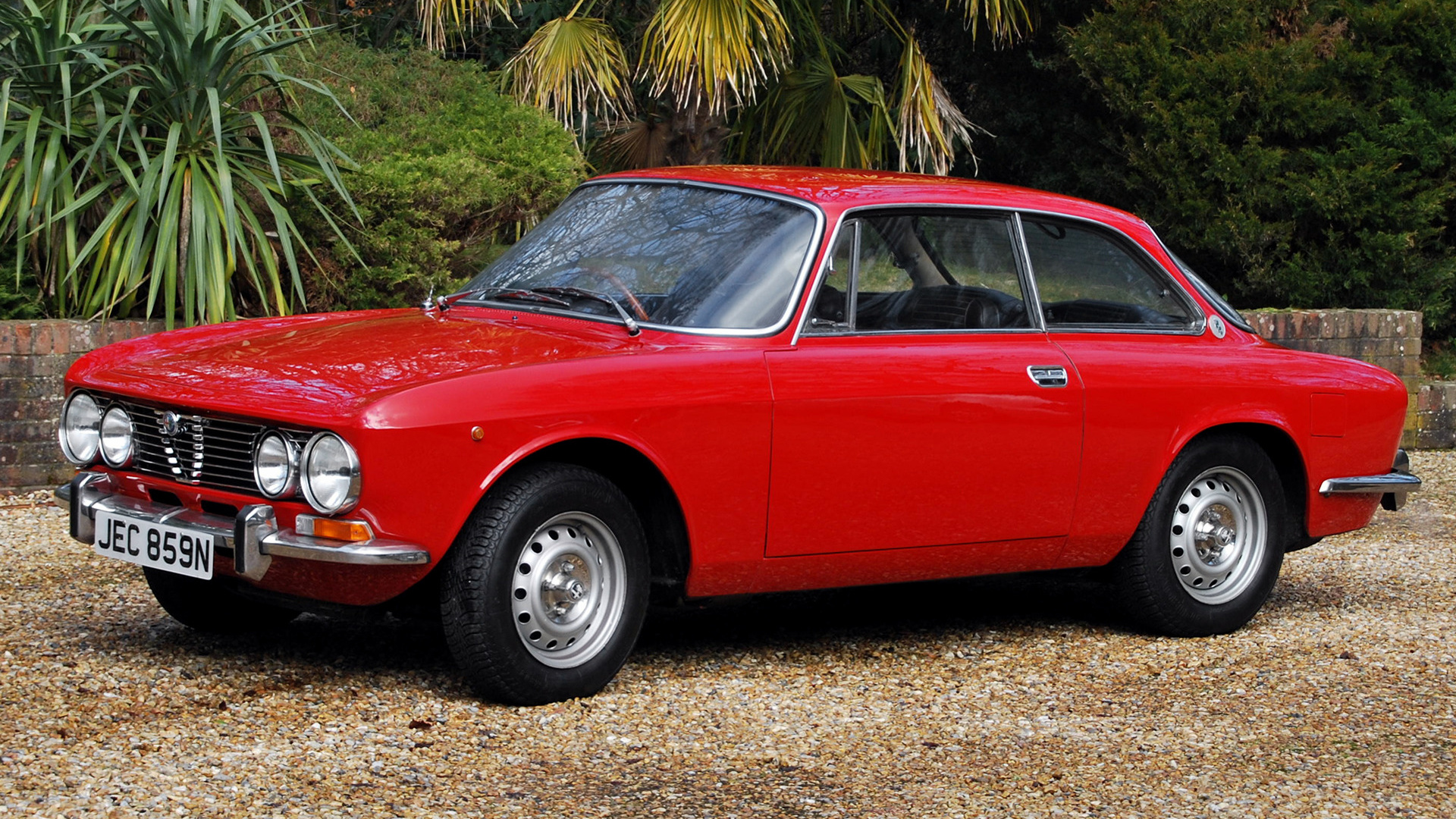 Alfa Romeo 2000 Gt Veloce Car Coupe Old Car Red Car 1920x1080