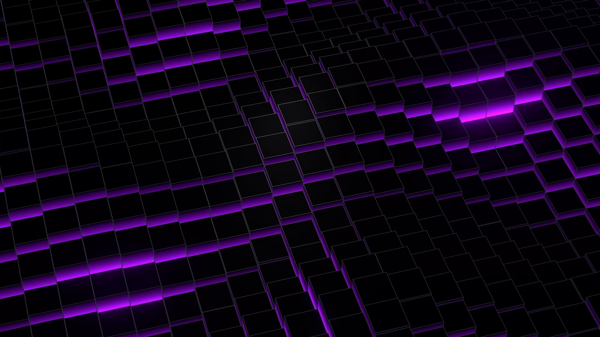 Cube Pattern Purple 1920x1080