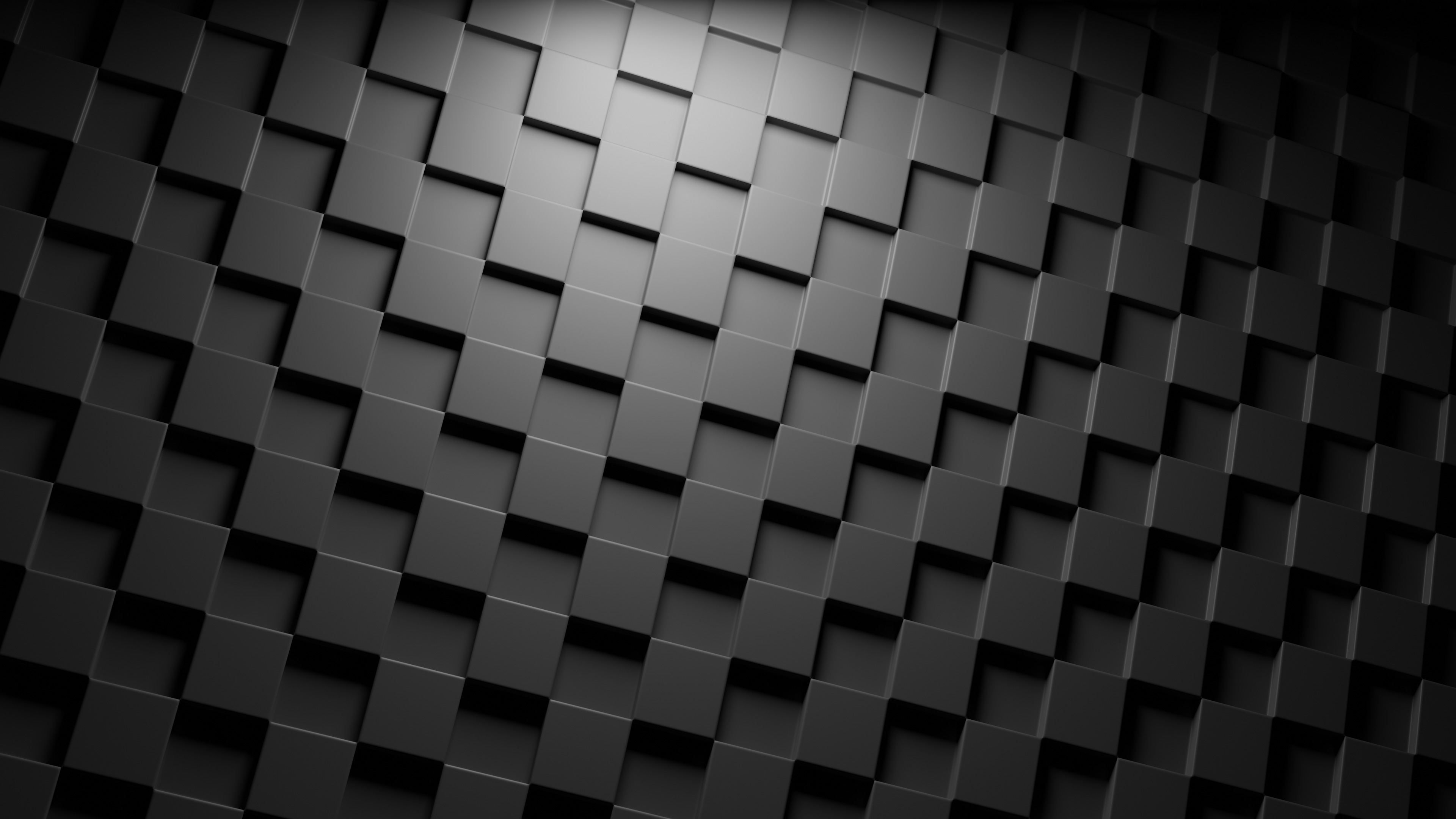 Artistic Black Cube Pattern 3840x2160