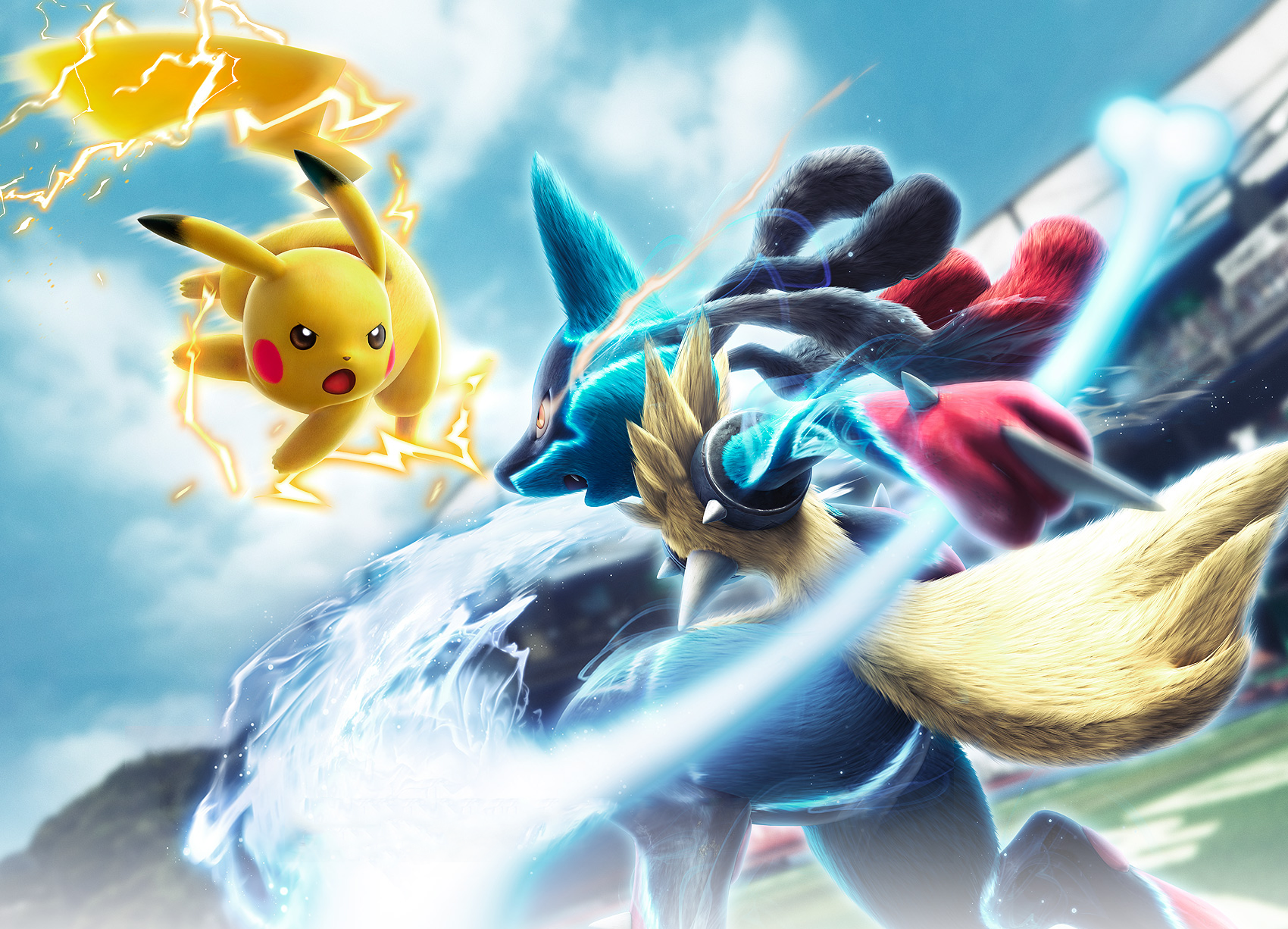 Lucario Pokemon Mega Lucario Pokemon Pikachu Pokken Tournament Pokemon 1700x1226