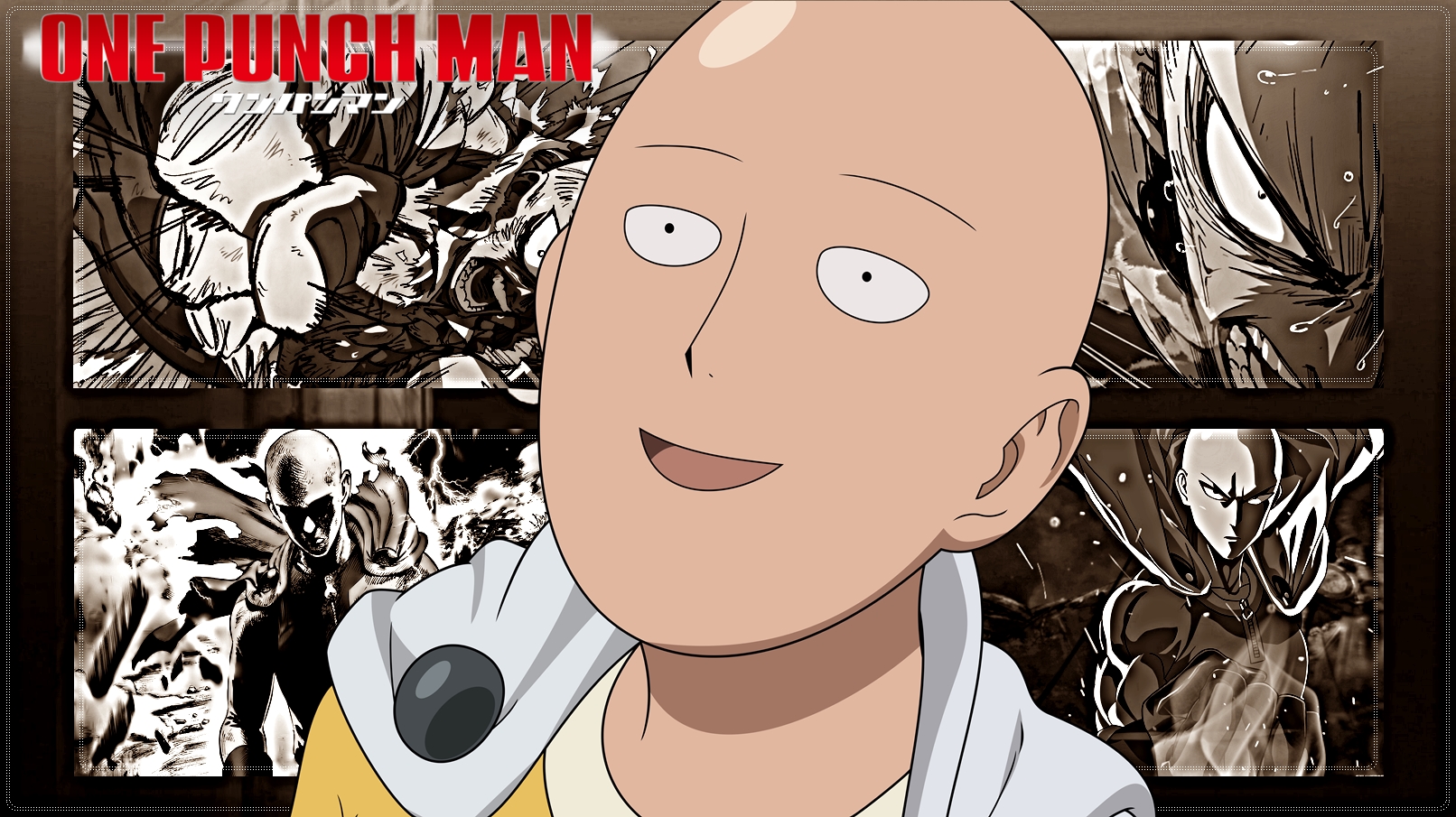 Anime One Punch Man Saitama One Punch Man Wallpaper - Resolution:1612x905 -  ID:1056689 