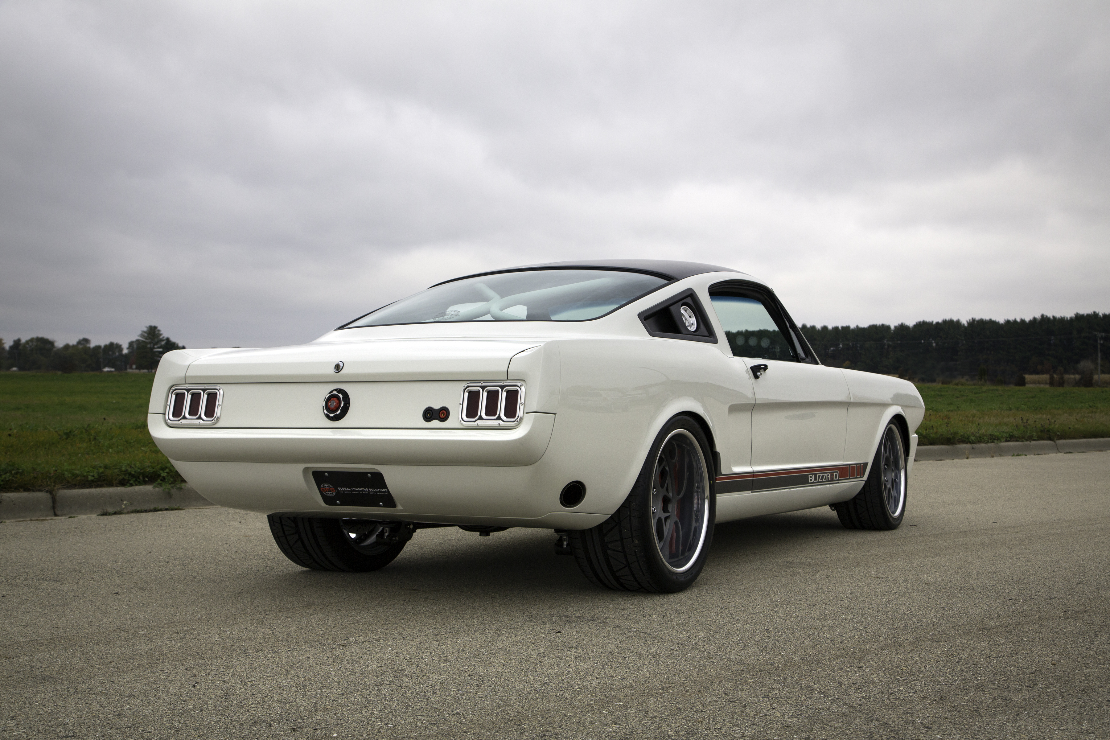 Car Fastback Ford Mustang Blizzard Muscle Car Ringbrothers Tuning White Car 3600x2400